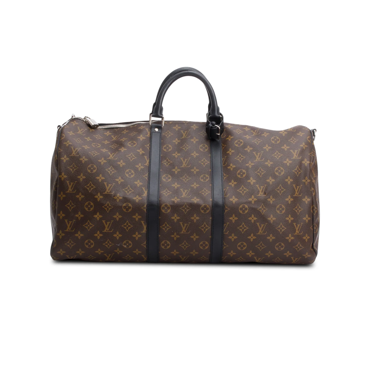 Louis Vuitton Monogram Macassar Keepall Bandouliere 55 w/ Strap - Image 3
