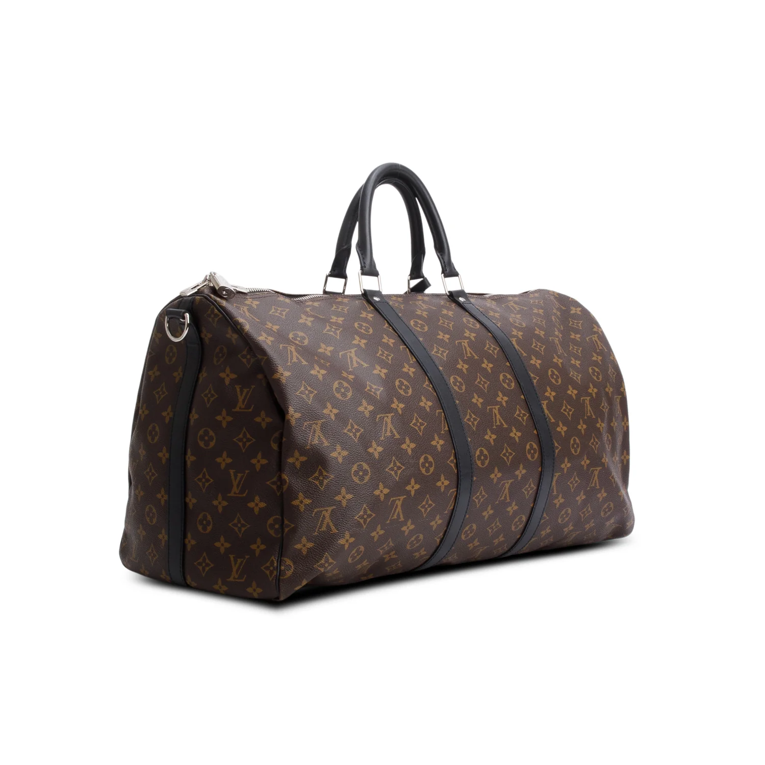 Louis Vuitton Monogram Macassar Keepall Bandouliere 55 w/ Strap - Image 6