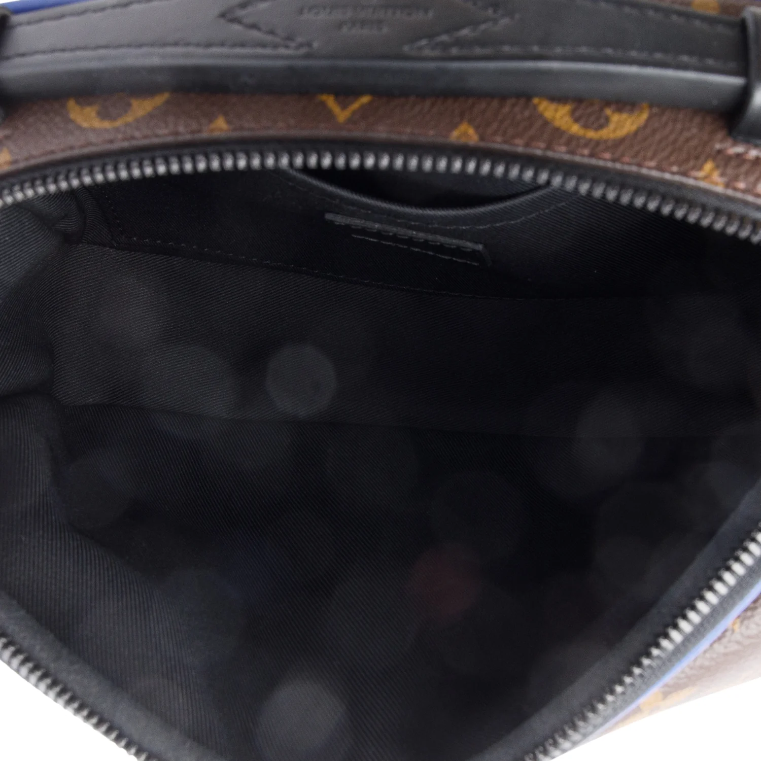 Louis Vuitton Monogram Macassar S Lock Messenger Bag - Image 8