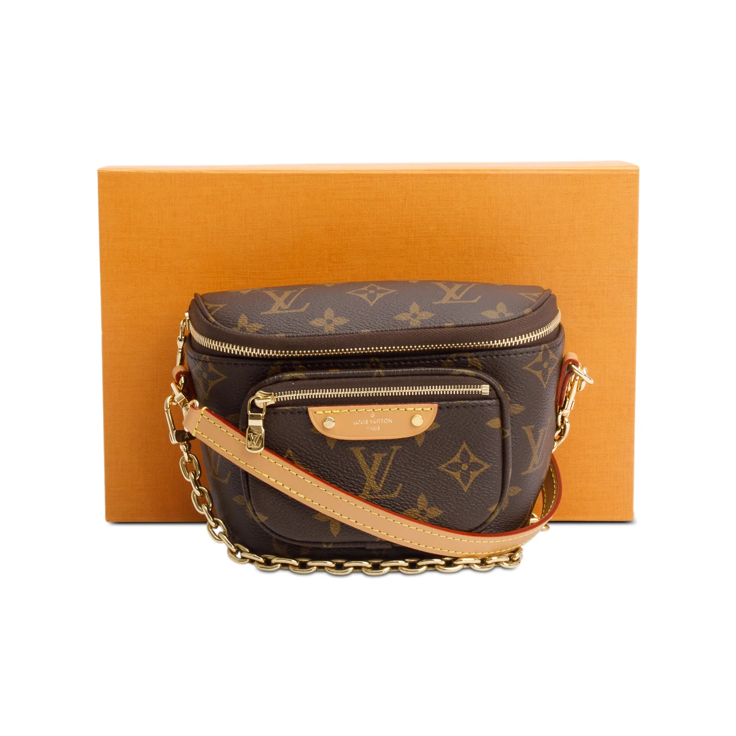 Louis Vuitton Monogram Mini Bumbag w/ Box & Straps - Image 3