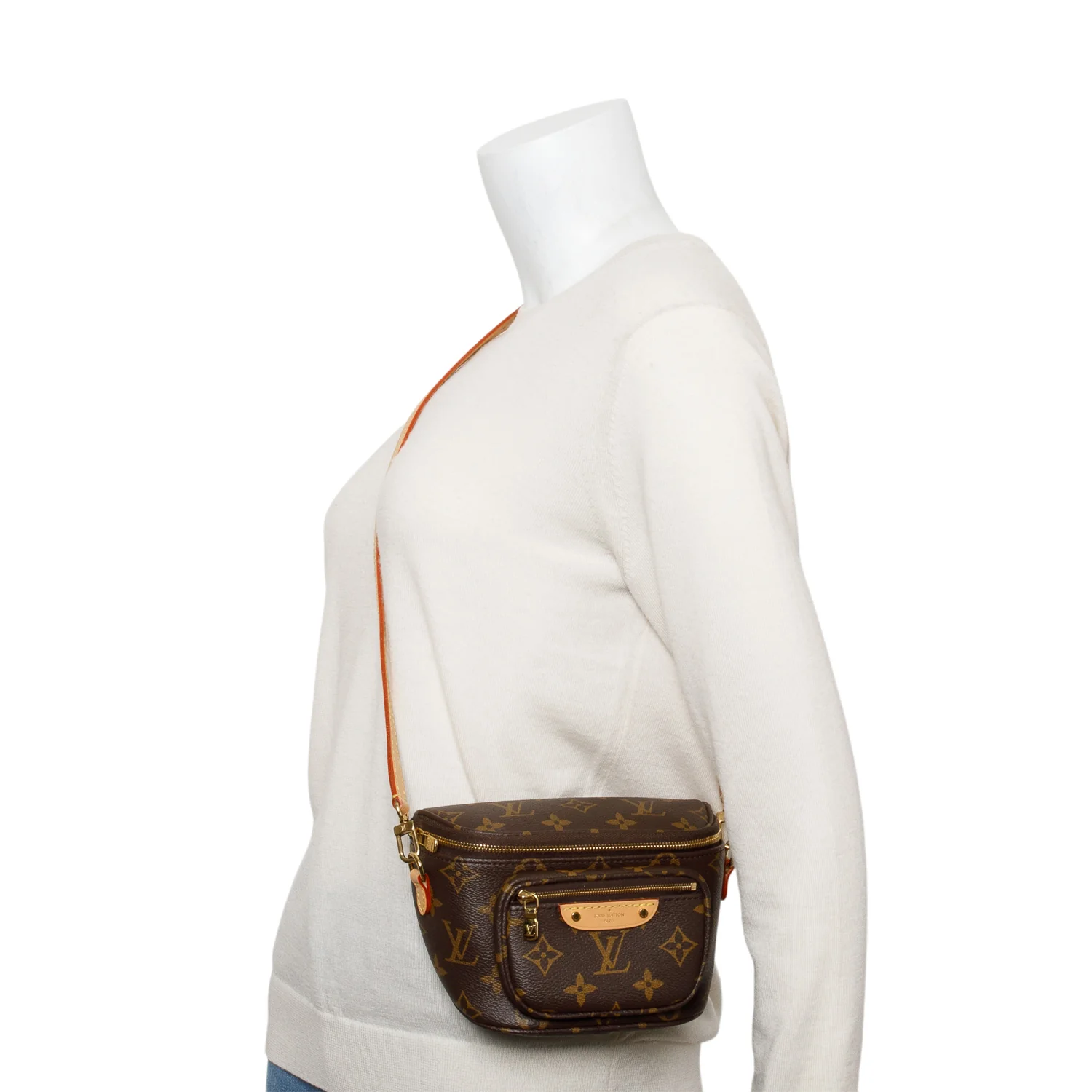 Louis Vuitton Monogram Mini Bumbag w/ Straps & Box - Image 2