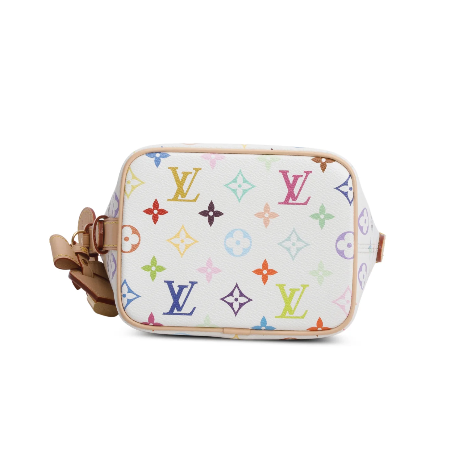 Louis Vuitton Monogram Multicolor LV x TM All in BB Bucket Bag w/ Pouch & Strap - Image 7