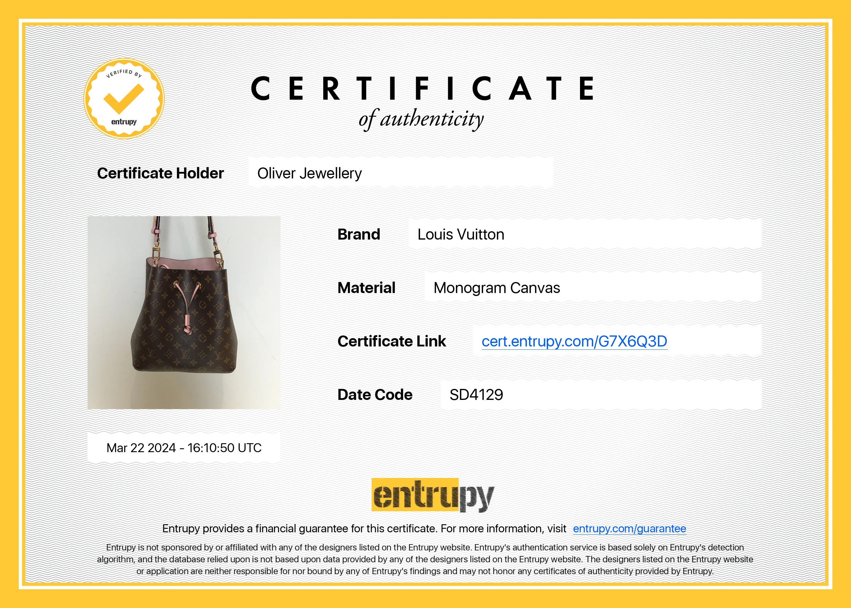 Louis Vuitton Monogram Neonoe MM w/ Box & Receipt - Image 11