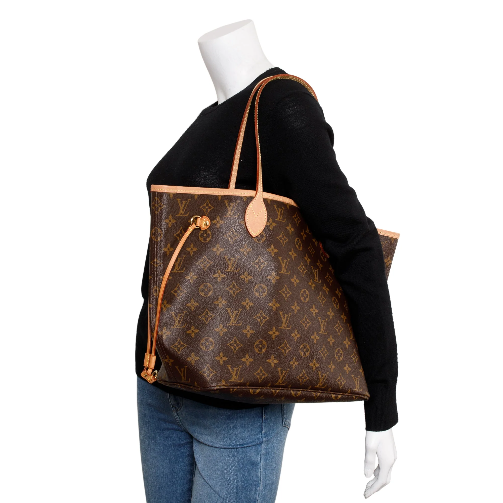 Louis Vuitton Monogram Neverfull MM w/ Pouch - Image 2