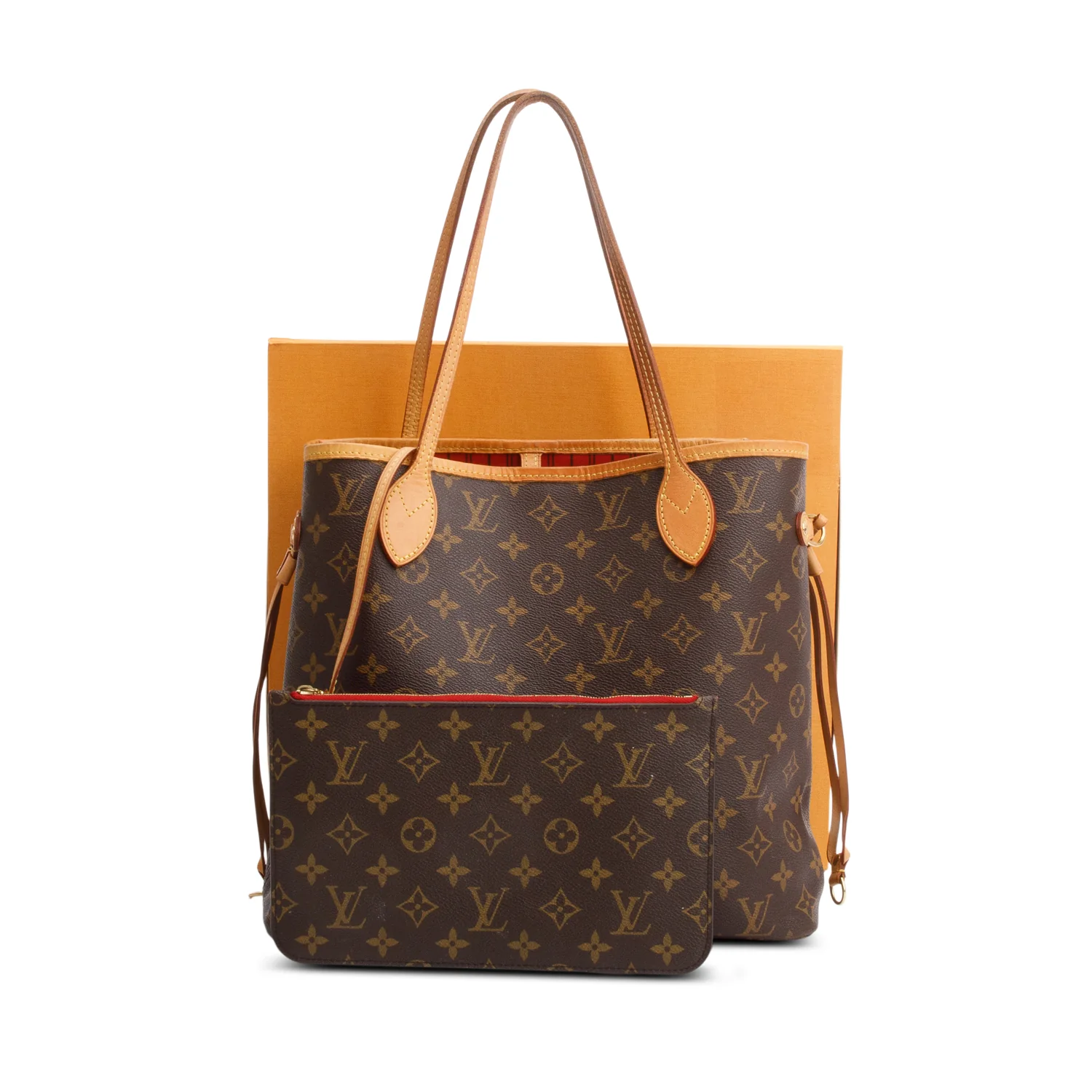 Louis Vuitton Monogram Neverfull MM w/ Pouch w/ Box & Receipt - Image 2