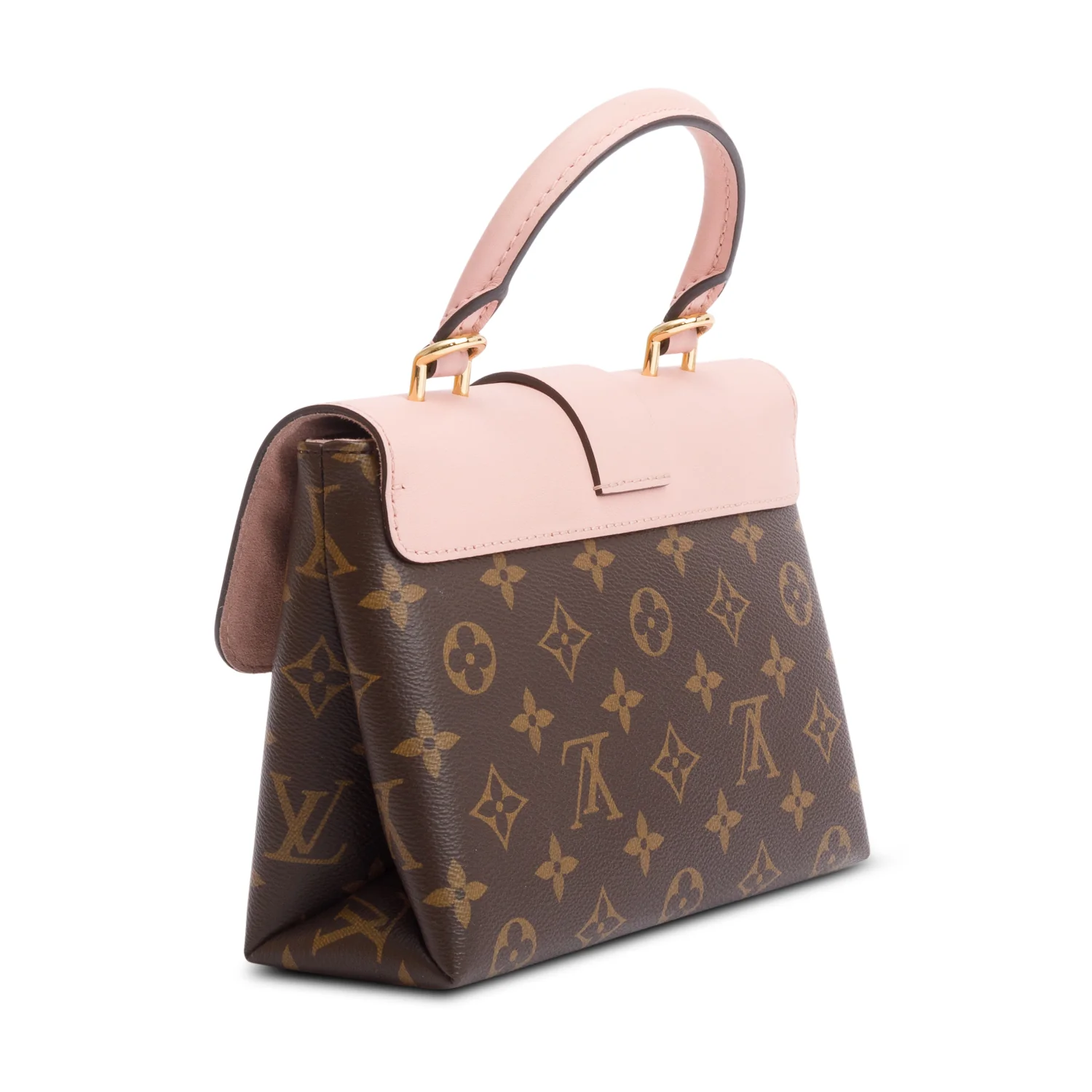 Louis Vuitton Monogram Pink Leather Locky BB w/ Strap & Box - Image 7