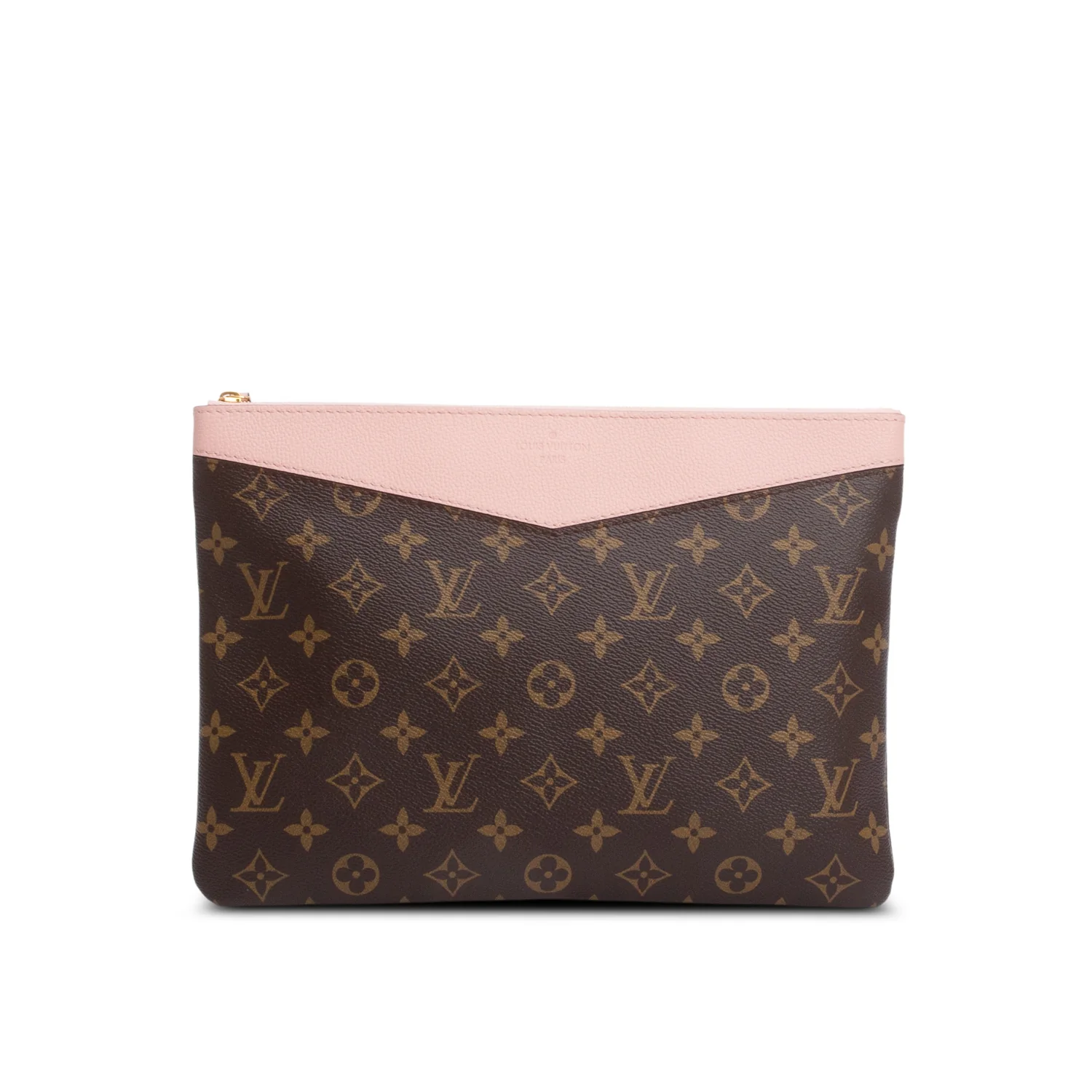 Louis Vuitton Monogram Pink Leather Trim Daily Pouch