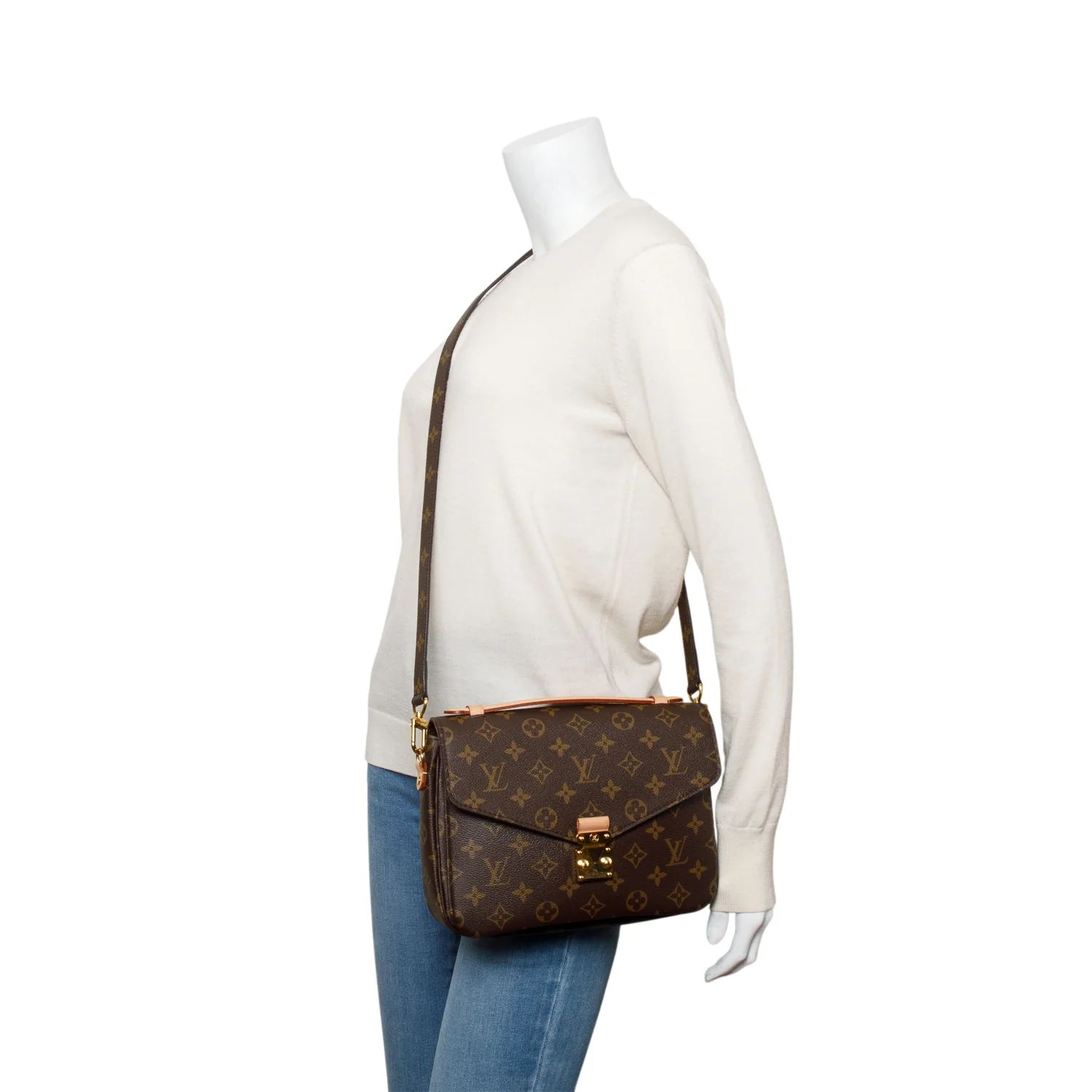 Louis Vuitton Monogram Pochette Metis w/ Strap - Image 7