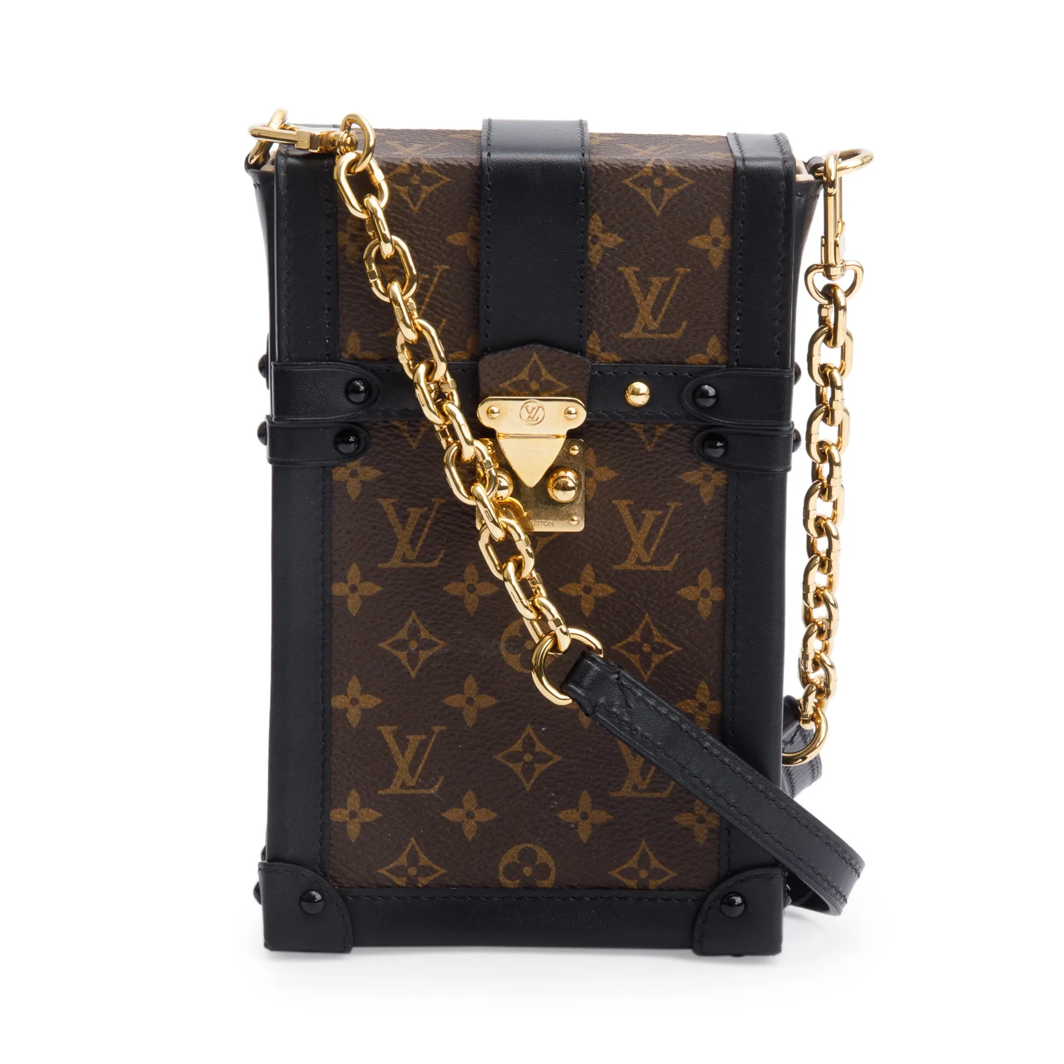 Louis Vuitton Monogram Pochette Trunk Verticale w/ Strap