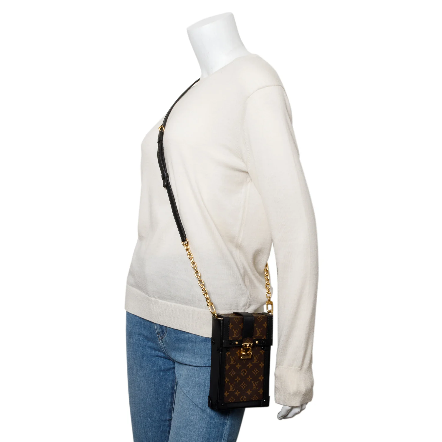 Louis Vuitton Monogram Pochette Trunk Verticale w/ Strap - Image 2