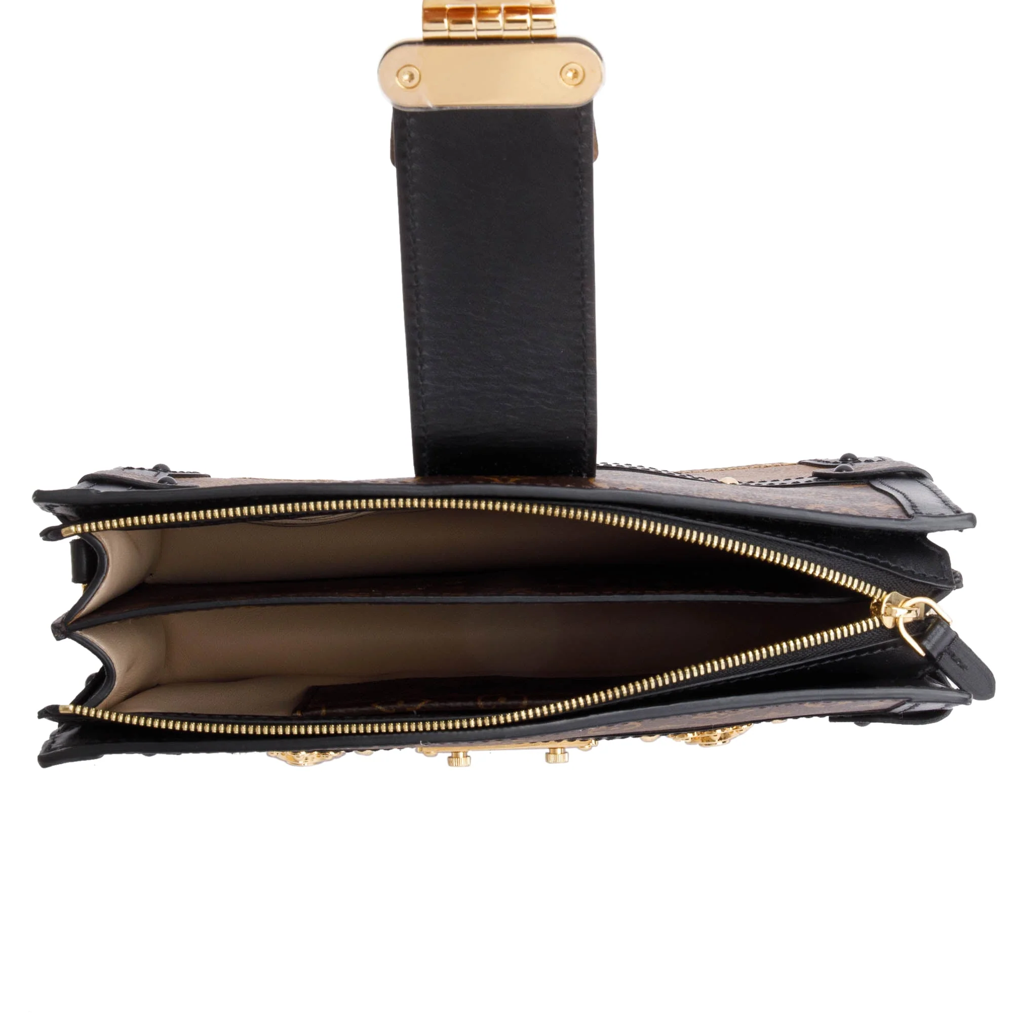 Louis Vuitton Monogram Reverse Pochette Trunk Clutch w/ Strap - Image 7