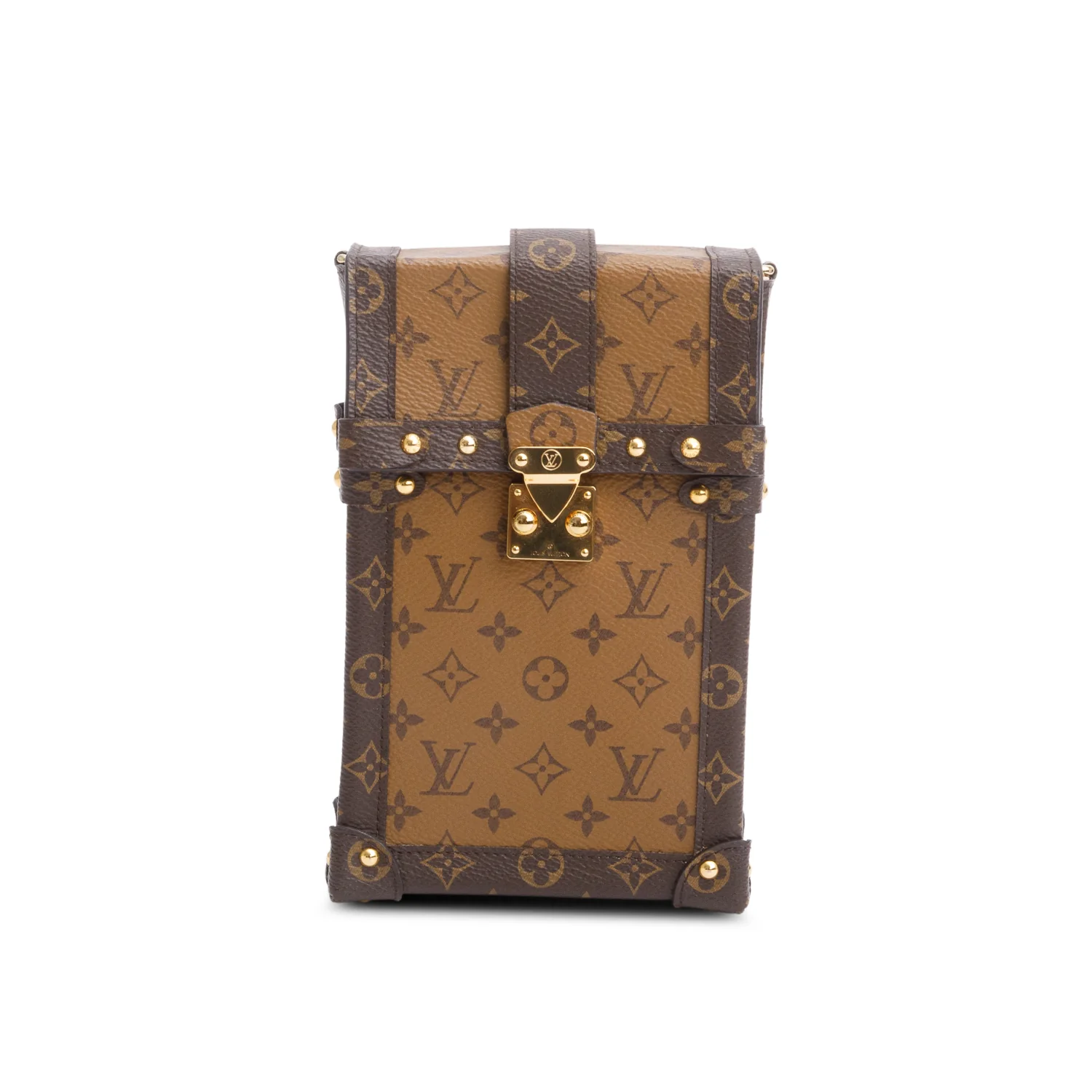 Louis Vuitton Monogram Reverse Pochette Trunk Verticale w/ Strap - Image 3