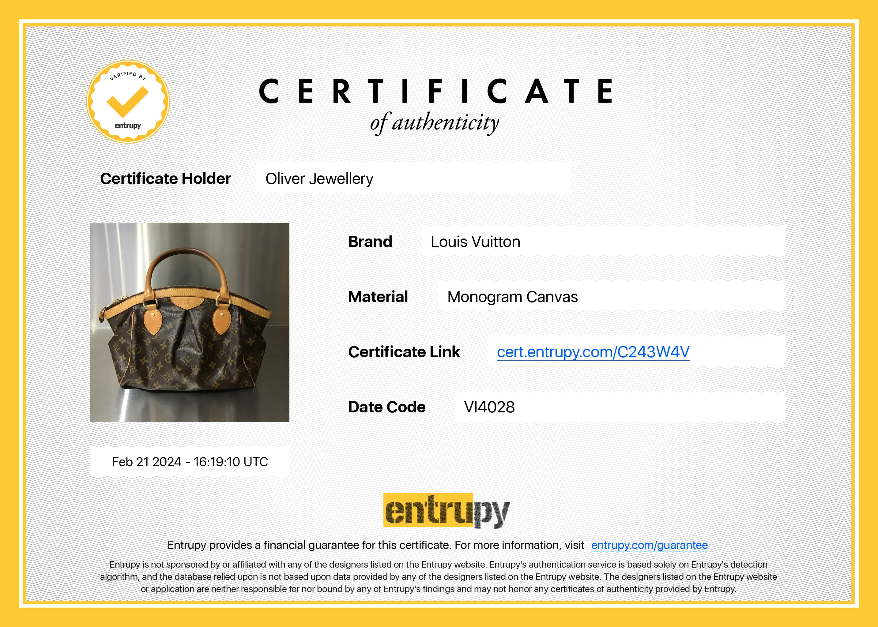 Louis Vuitton Monogram Tivoli PM - Image 14