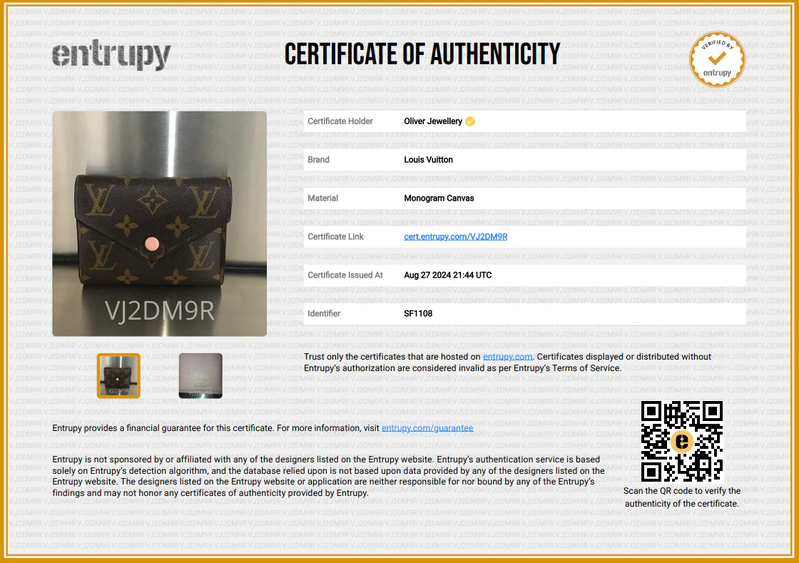Louis Vuitton Monogram Victorine Wallet - Image 8