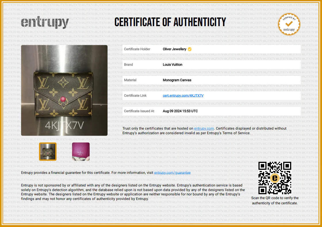 Louis Vuitton Monogram Victorine Wallet w/ Box - Image 9