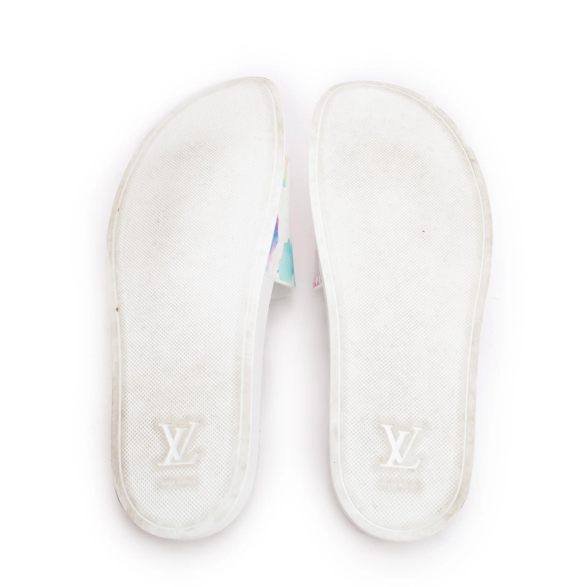 Louis Vuitton Multicolor Monogram Watercolor Waterfront Mule Slides, Size 12 - Image 5