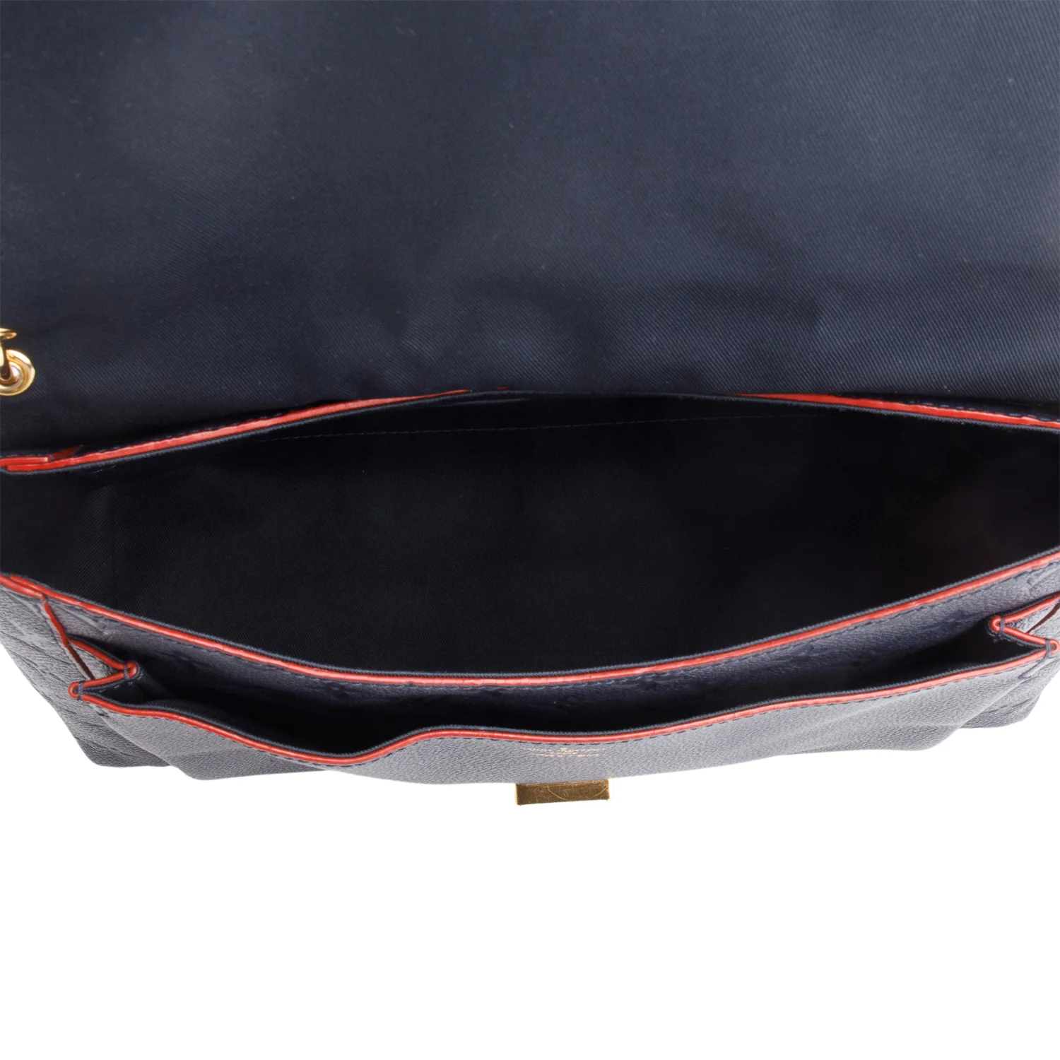 Louis Vuitton Navy Empreinte Blanche MM w/ Strap - Image 8