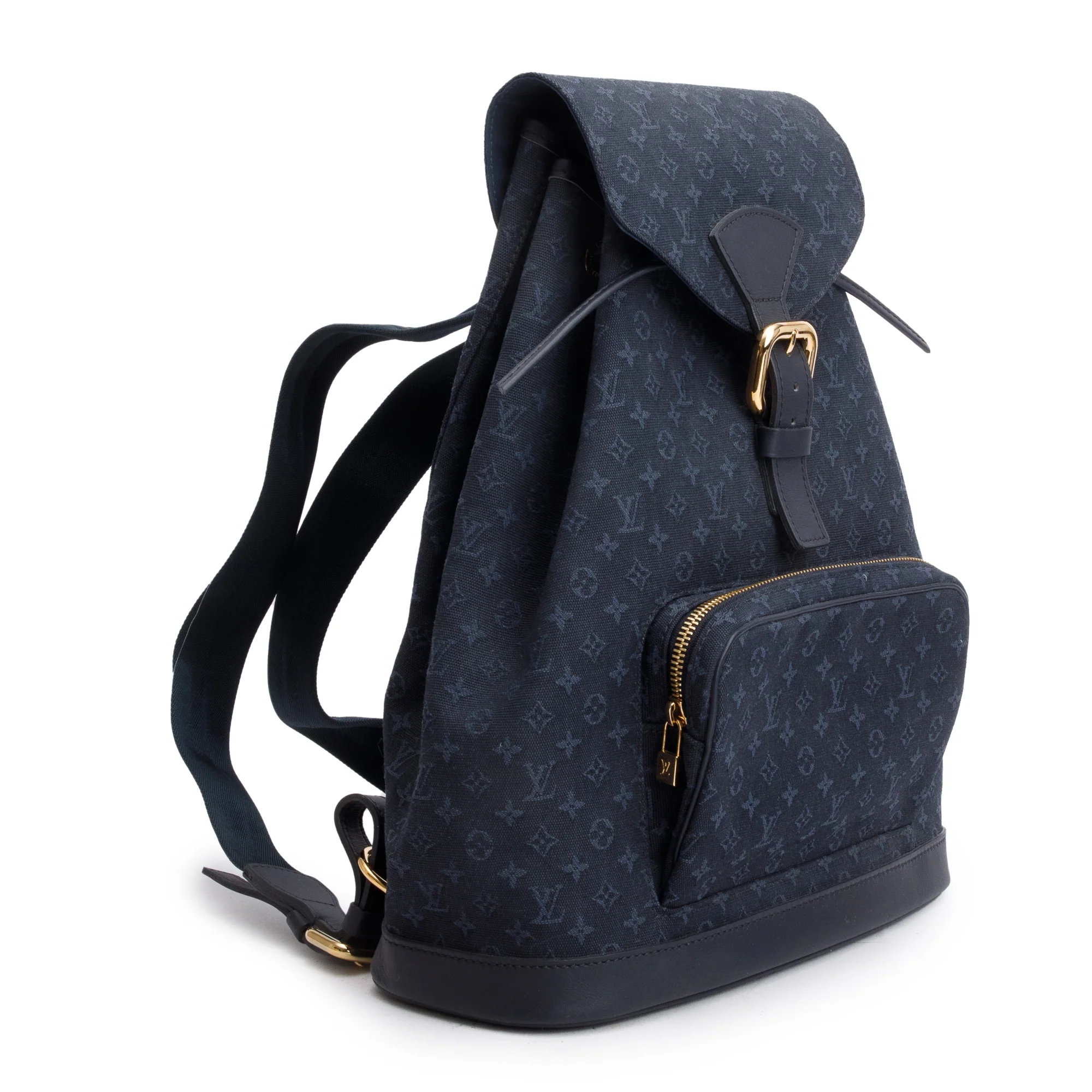 Louis Vuitton Navy Monogram Mini Lin Montsouris Backpack GM - Image 3