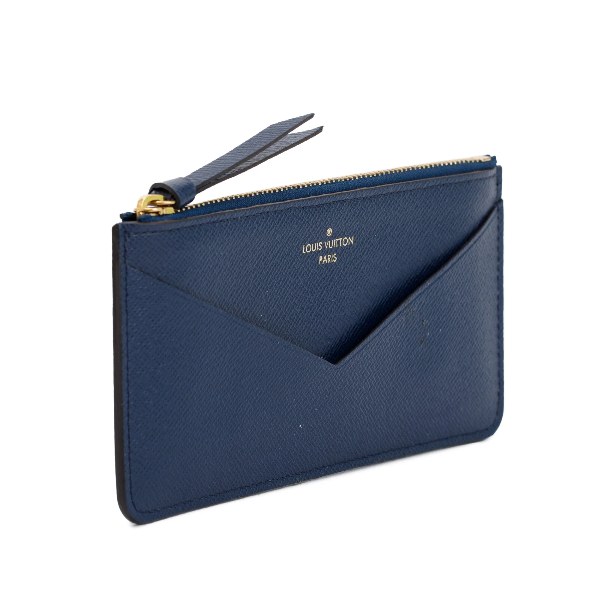 Louis Vuitton Navy Taiga Leather Jeanne Wallet Insert - Image 2