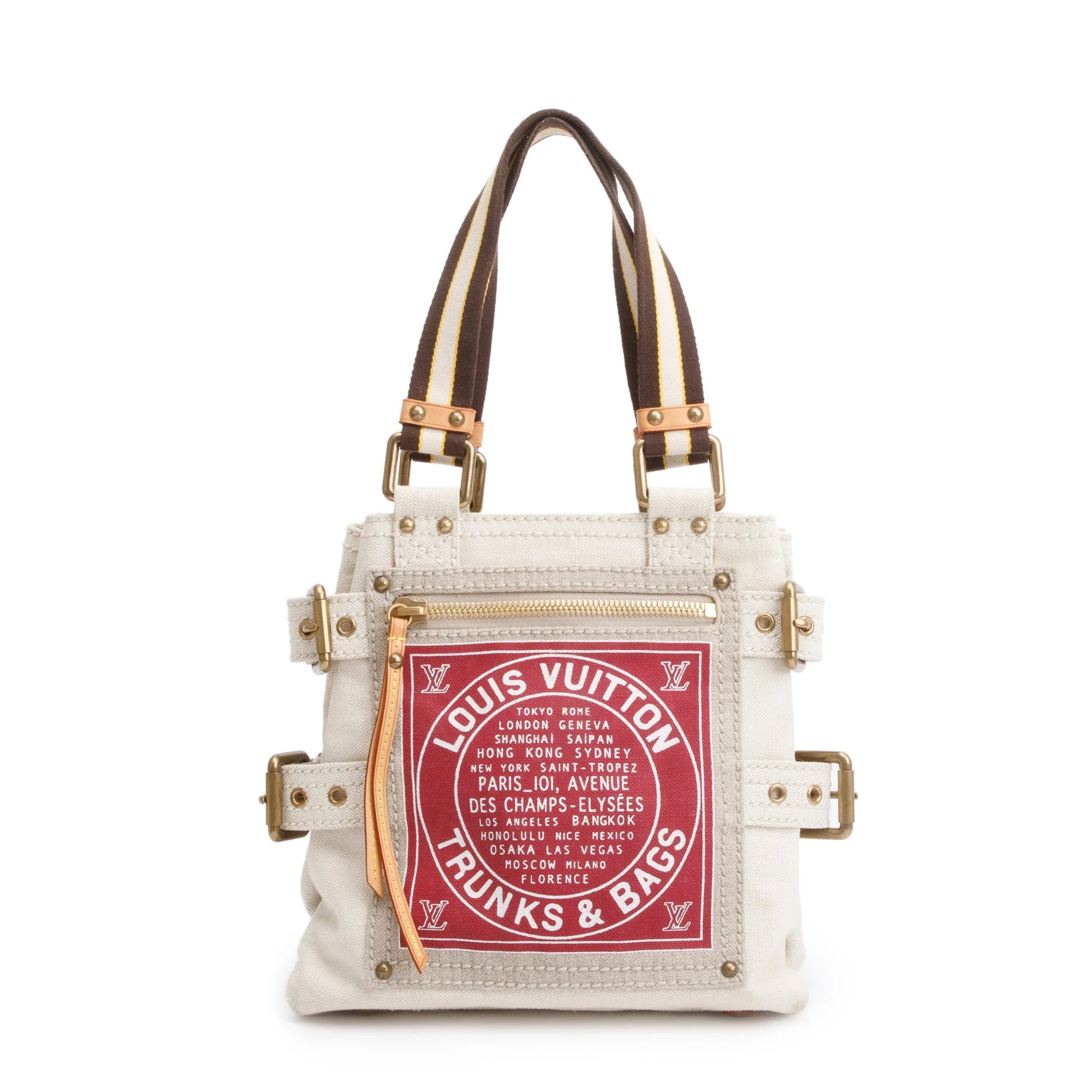 Louis Vuitton Neutral Canvas Globe Shopper Cabas PM