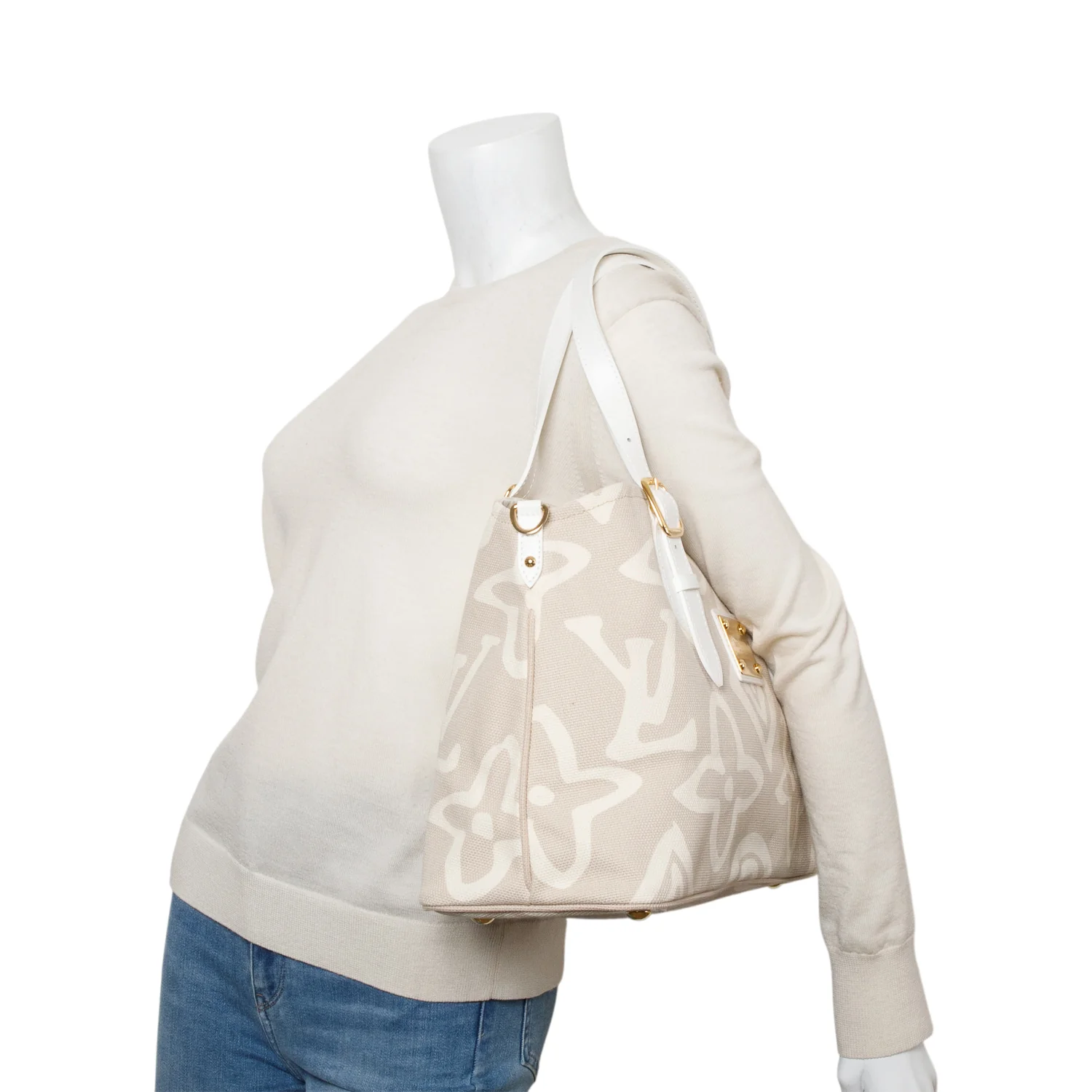 Louis Vuitton Neutral Monogram Canvas Tahitienne Cabas GM - Image 2