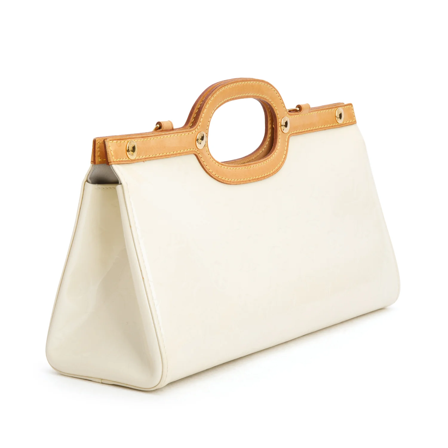 Louis Vuitton Neutral Monogram Vernis Roxbury w/ Strap - Image 6