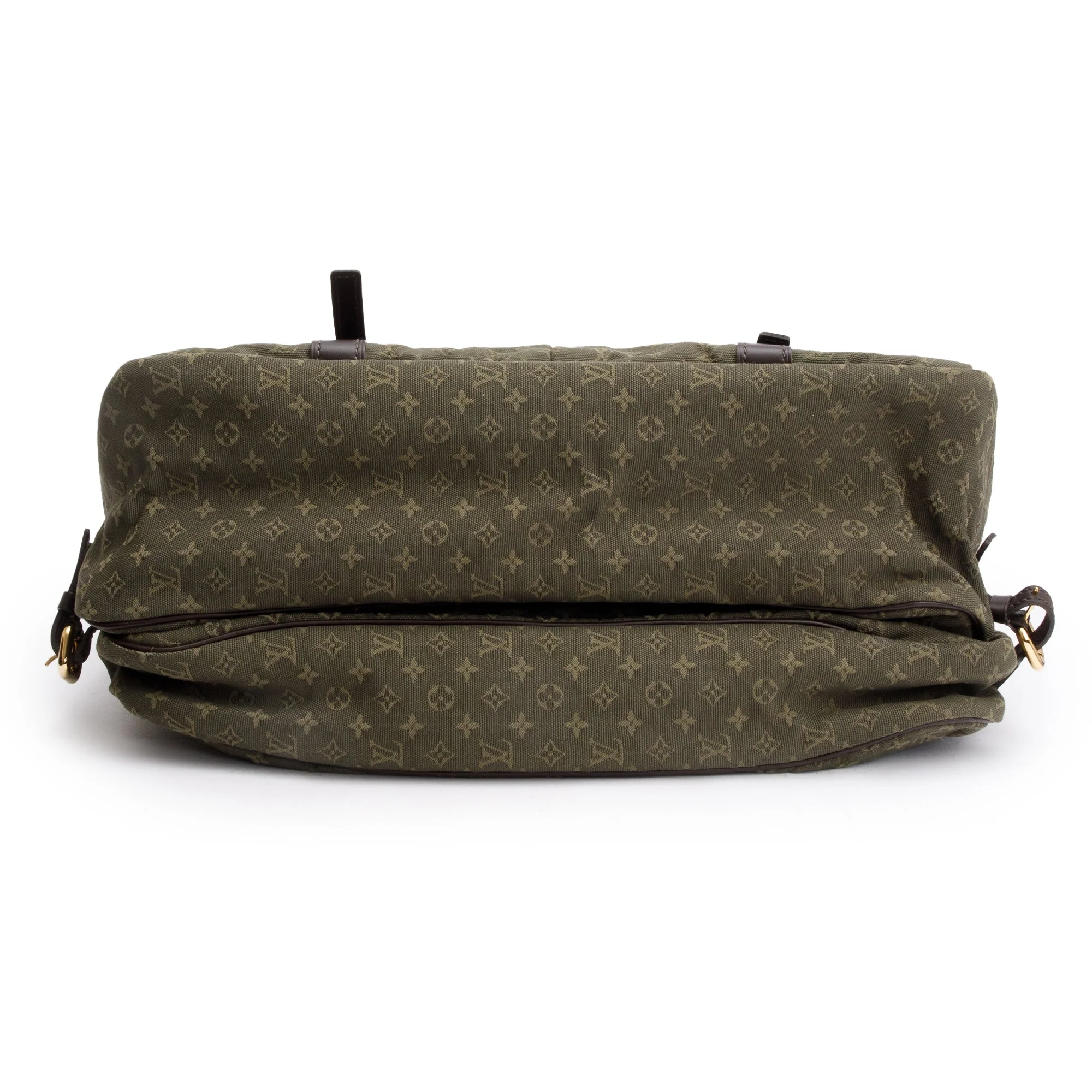 Louis Vuitton Olive Green Monogram Mini Lin Denise Messenger Bag - Image 7
