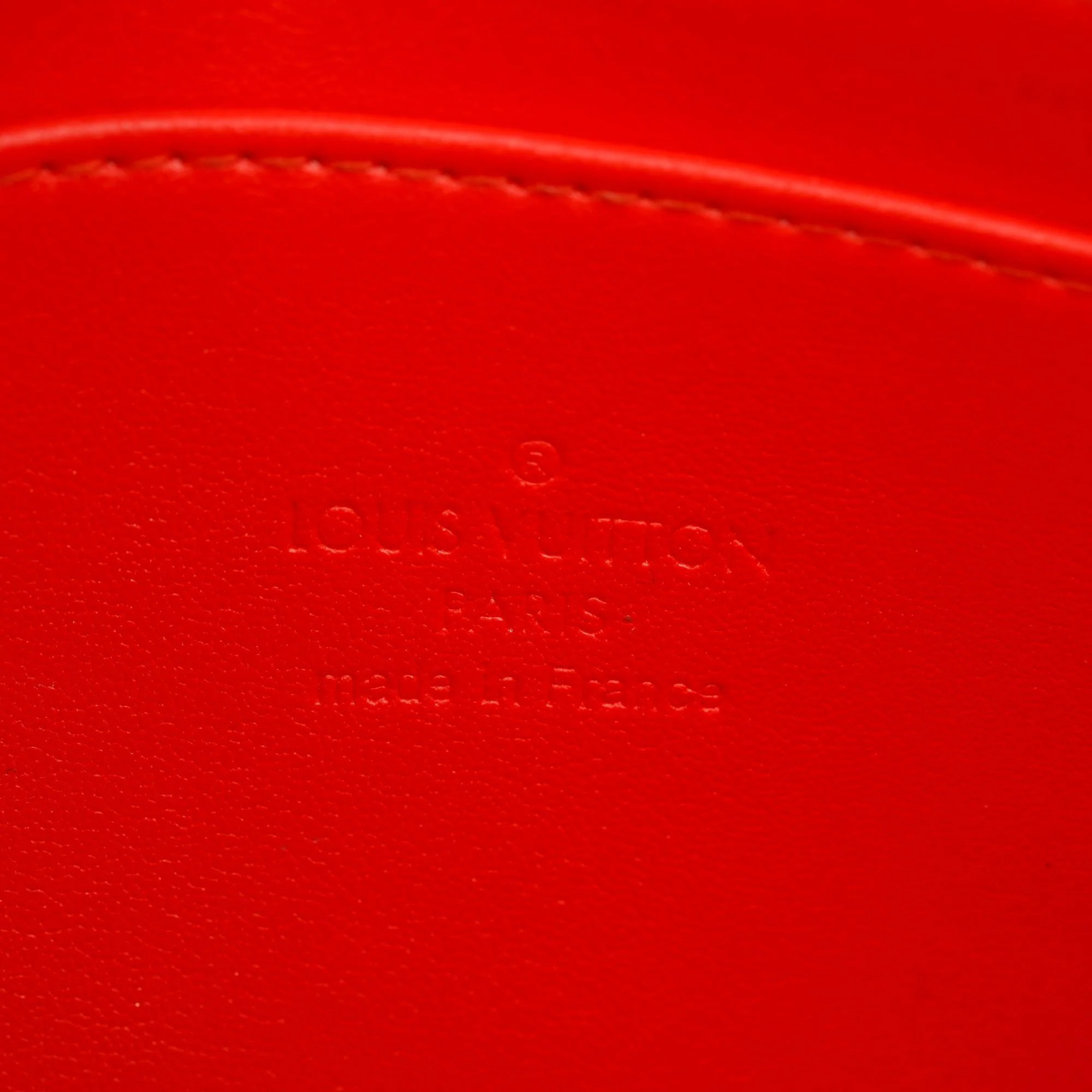Louis Vuitton Orange Monogram Vernis Leather Trousse Cosmetic Pouch - Image 5