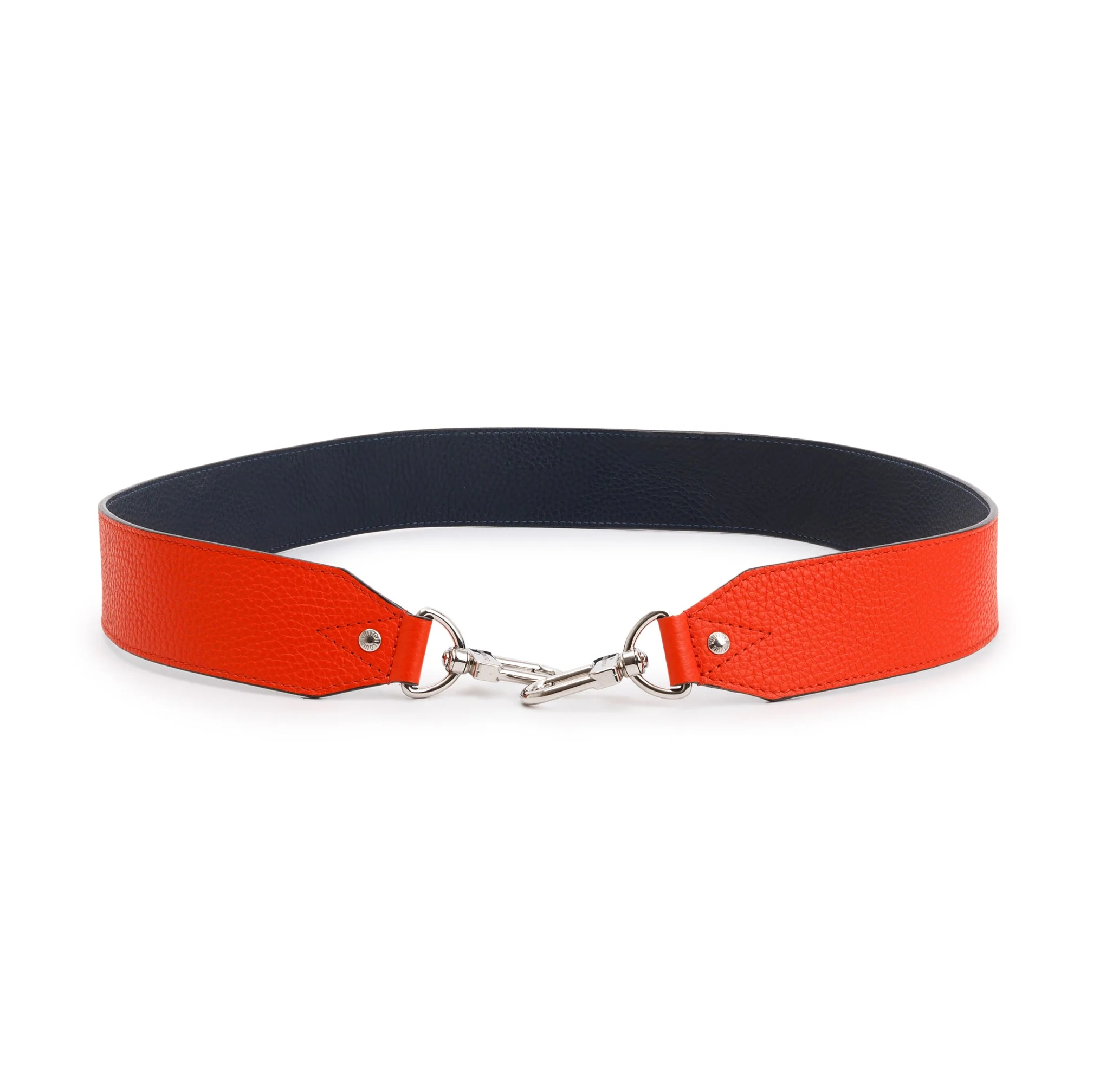 Louis Vuitton Orange & Navy Taurillon Leather Bandouliere Shoulder Strap - Image 2
