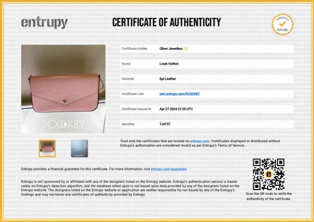 Louis Vuitton Pink Epi Leather Felicie Pochette Bag w/ Box & Inserts - Image 14