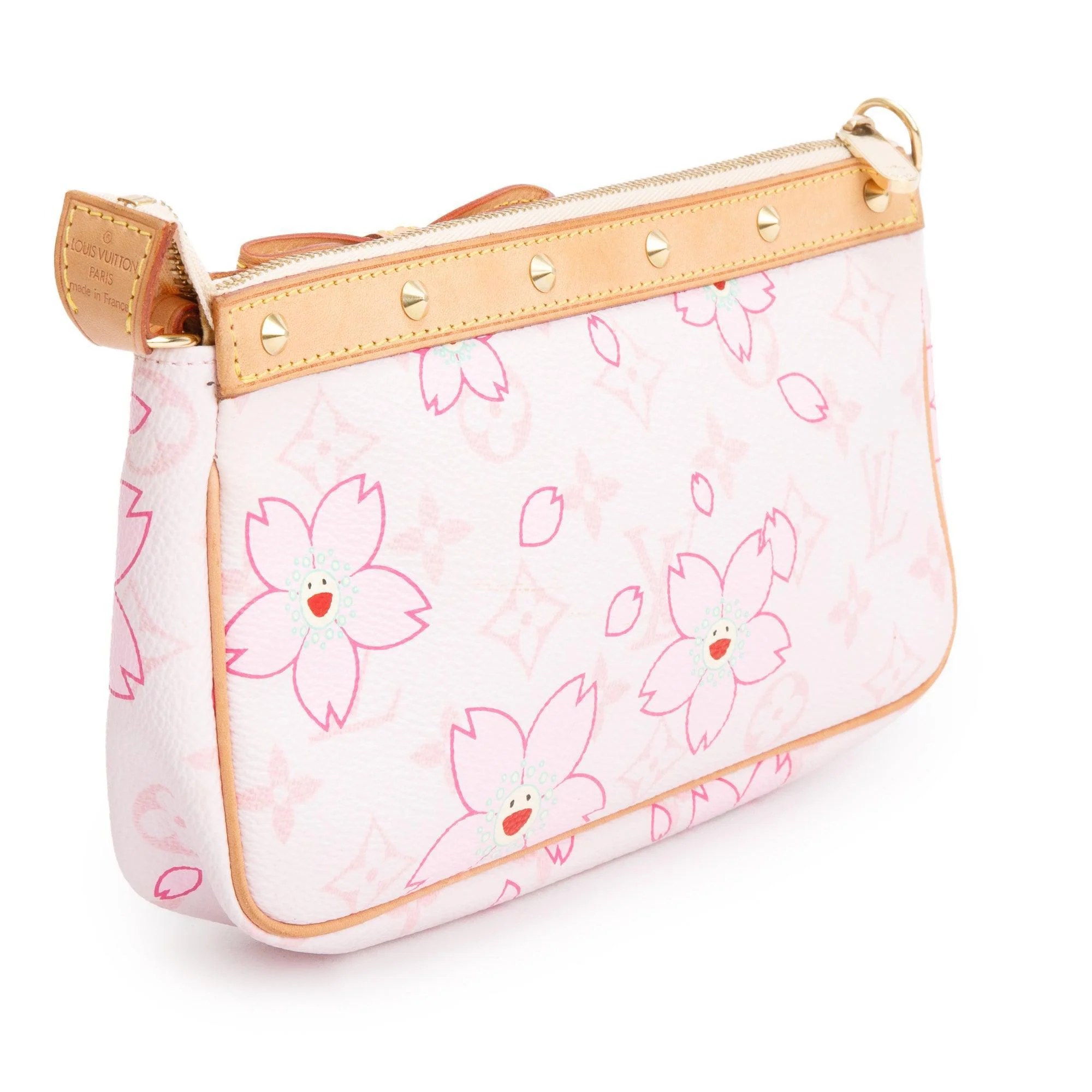 Louis Vuitton Pink Monogram Cherry Blossom Pochette Accessories - Image 5