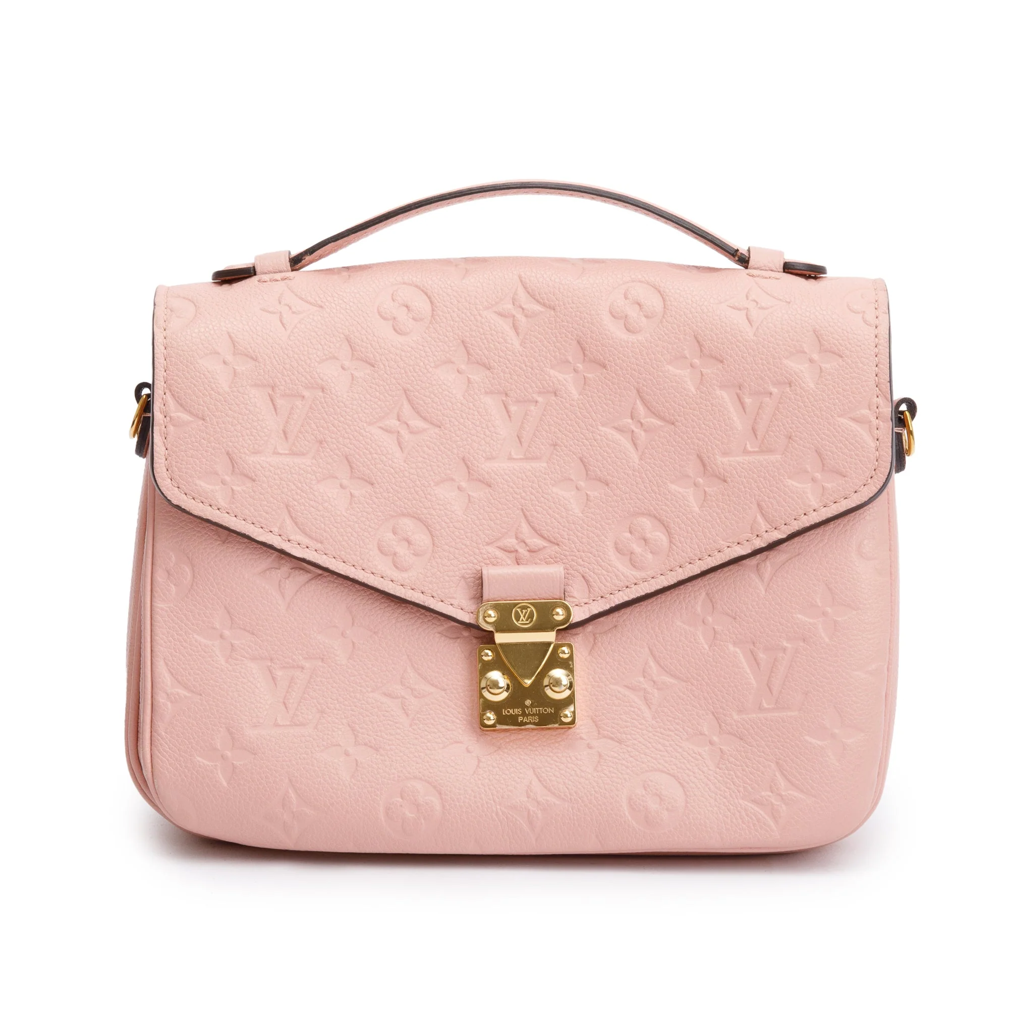 Louis Vuitton Pink Monogram Empreinte Leather Pochette Metis - Image 3