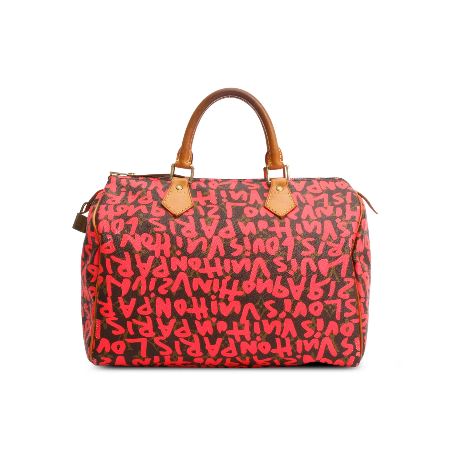 Louis Vuitton Pink Monogram Graffiti Speedy 30 w/ Box - Image 4