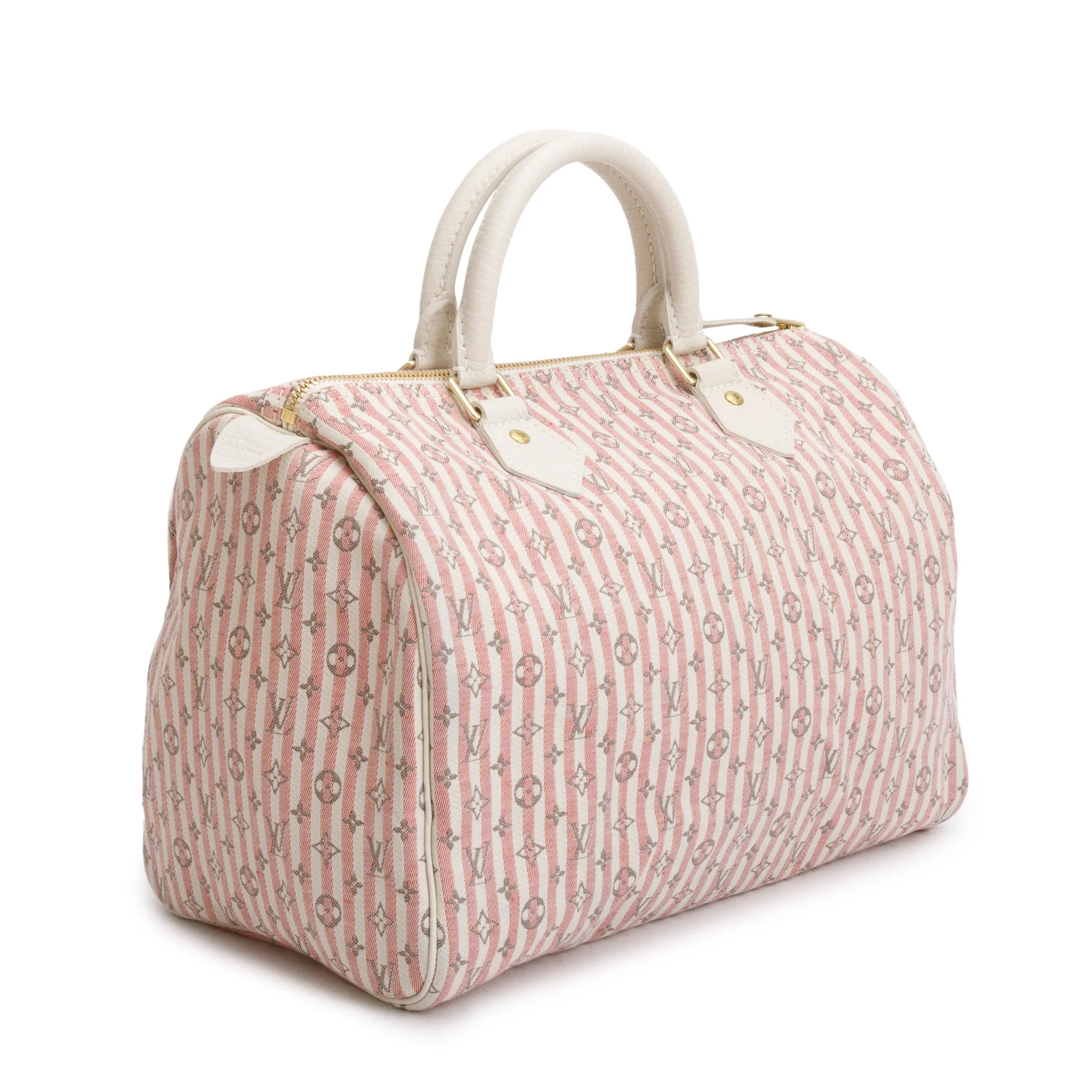 Louis Vuitton Pink Monogram Mini Lin Speedy 30 - Image 4