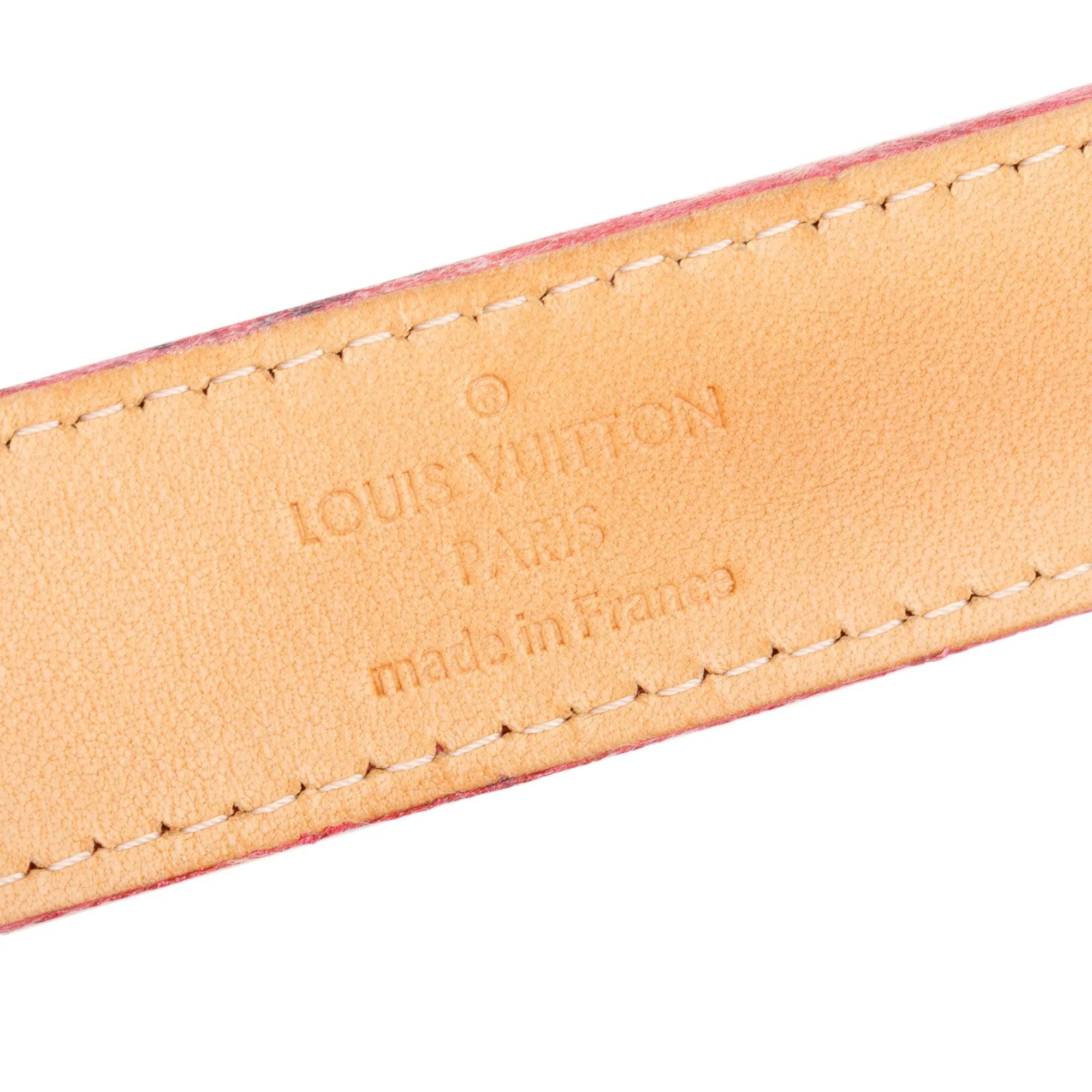 Louis Vuitton Pink Monogram Vernis Leather Ceinture 25MM Belt 90 36 - Image 2