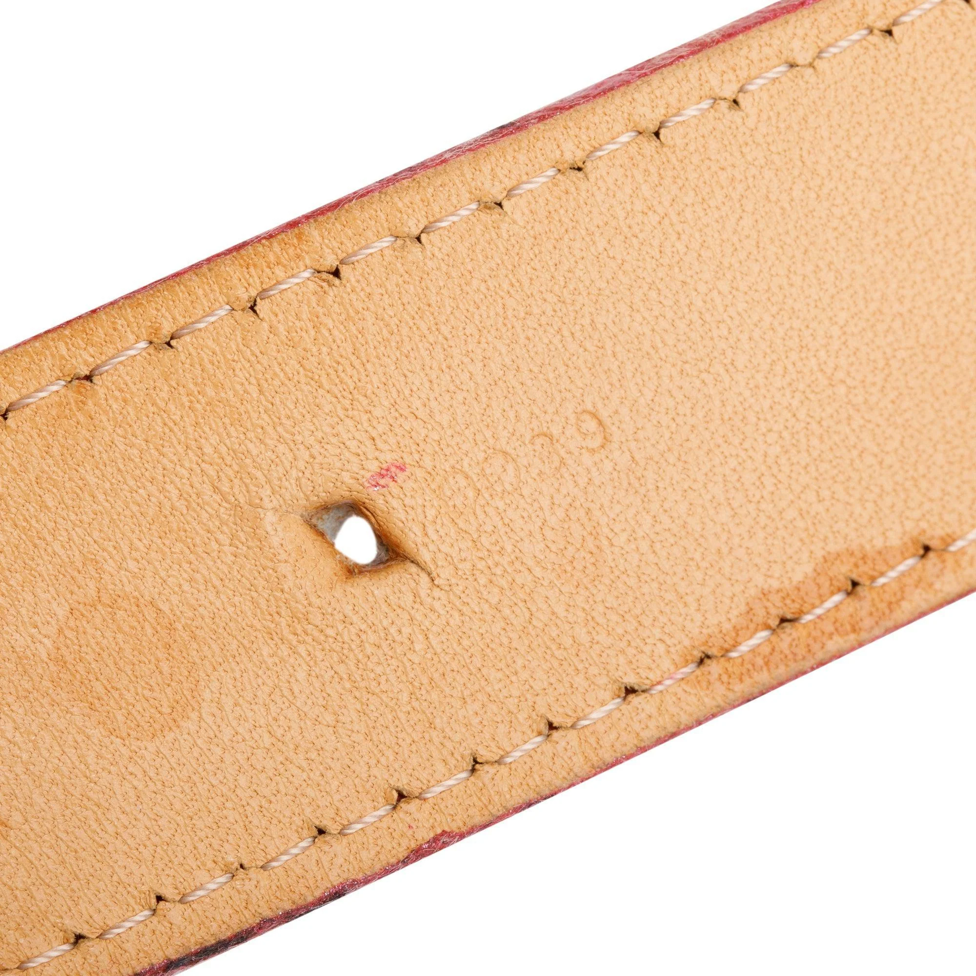 Louis Vuitton Pink Monogram Vernis Leather Ceinture 25MM Belt 90 36 - Image 3