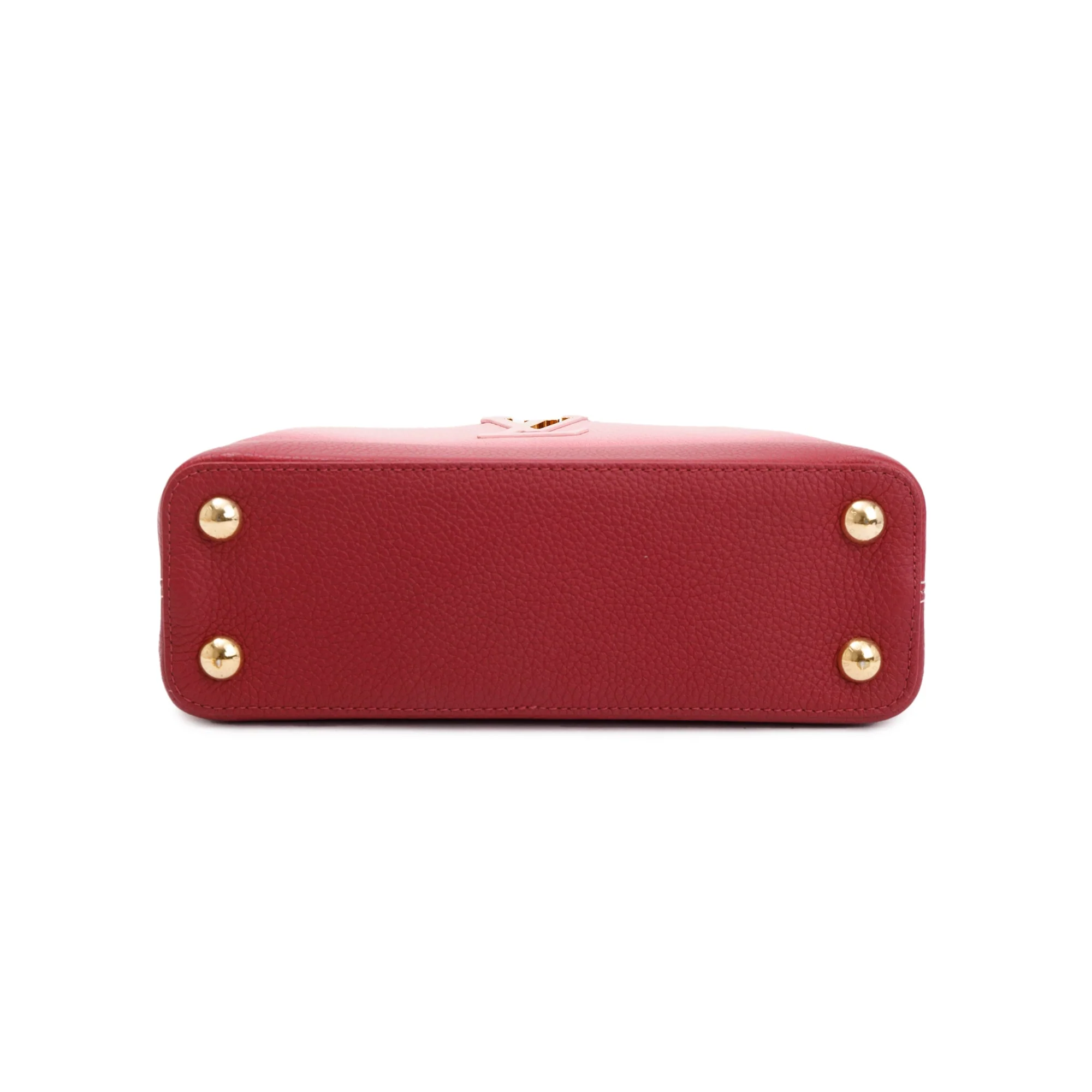 Louis Vuitton Pink Ombre Calfskin Leather Capucines BB w/ Strap - Image 6