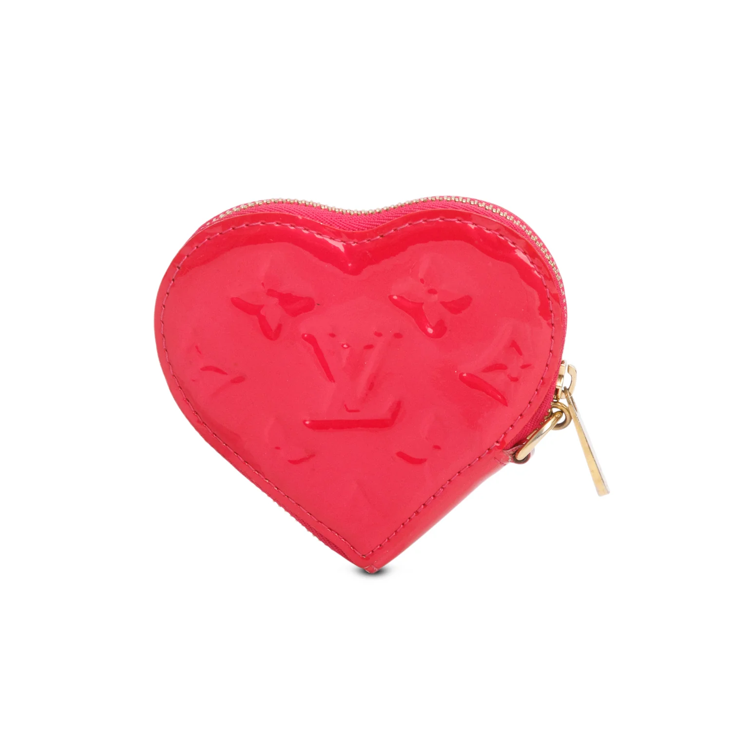 Louis Vuitton Pink Vernis Heart Coin Purse - Image 2