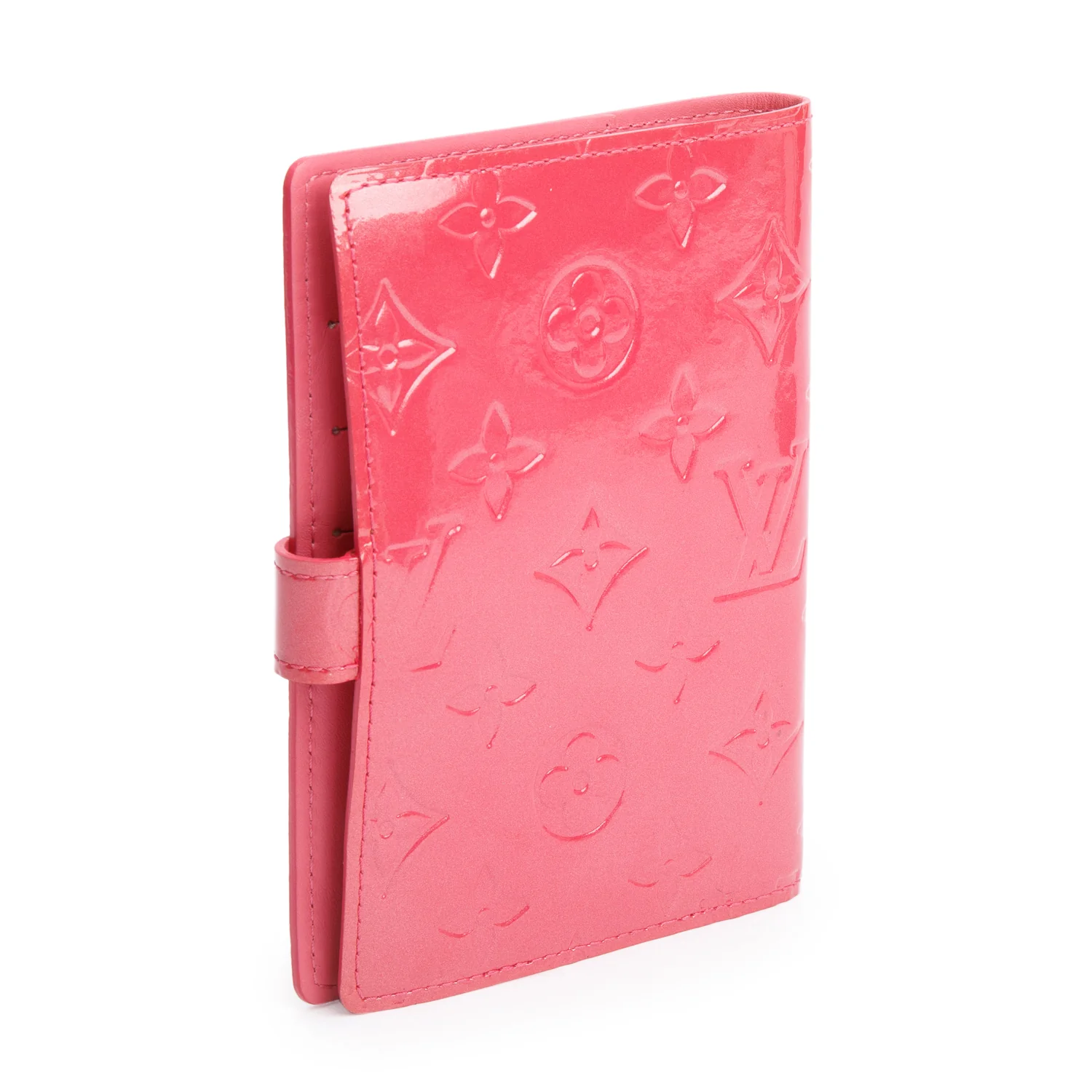 Louis Vuitton Pink Vernis Monogram Empreinte Small Ring Agenda Cover - Image 4
