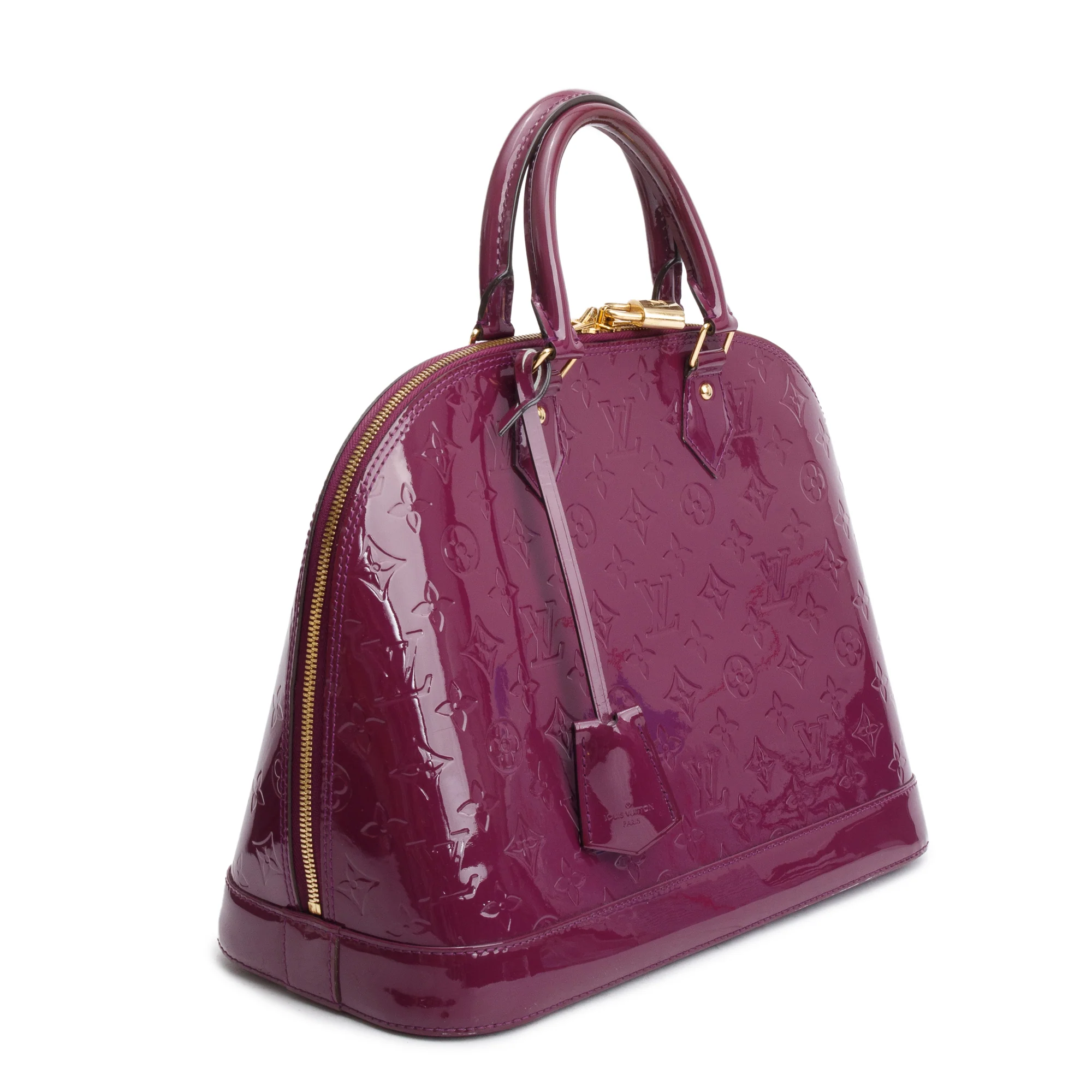 Louis Vuitton Purple Monogram Vernis Alma GM w/ Box - Image 3