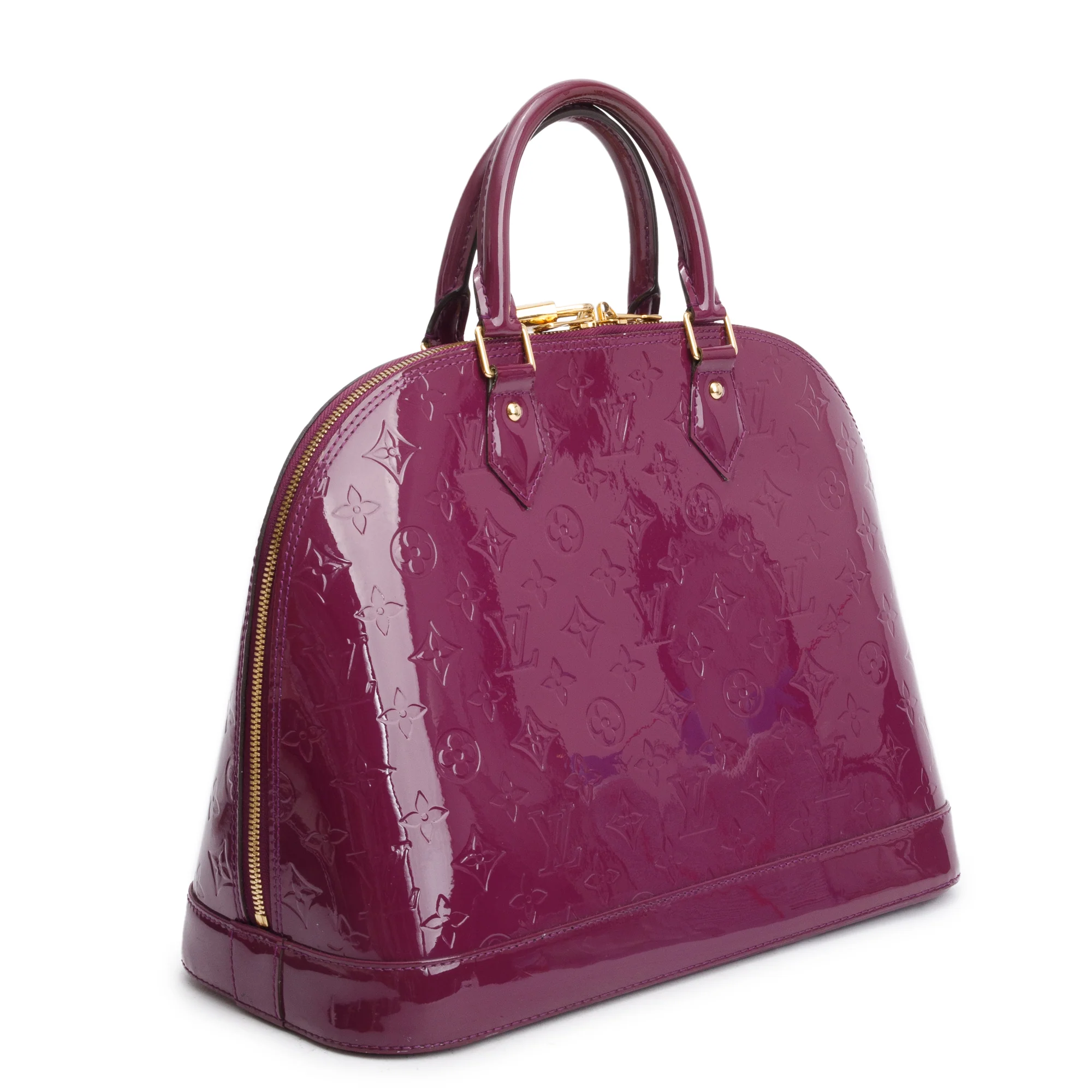 Louis Vuitton Purple Monogram Vernis Alma GM w/ Box - Image 5