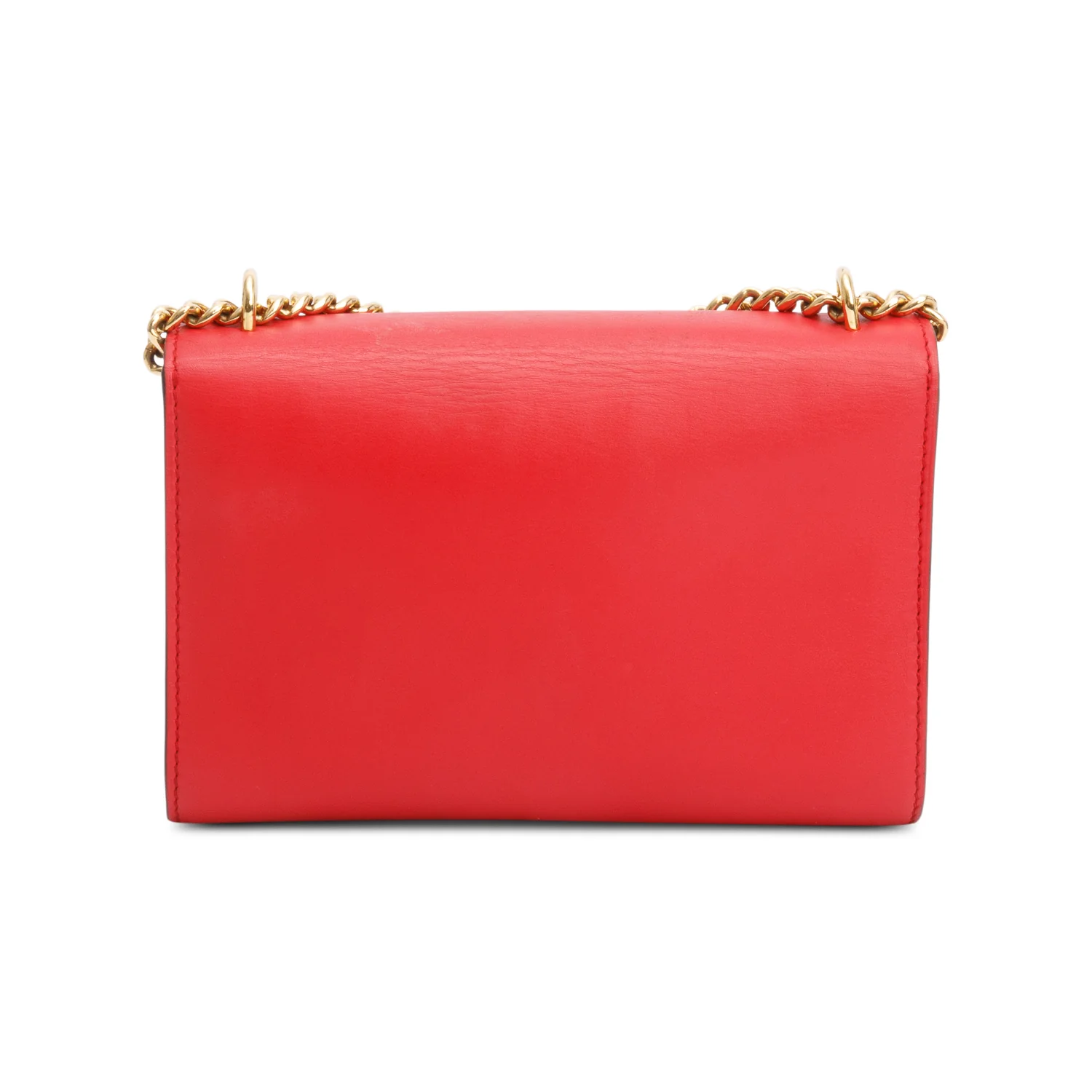 Louis Vuitton Red Calfskin Louise Chain Clutch MM - Image 5
