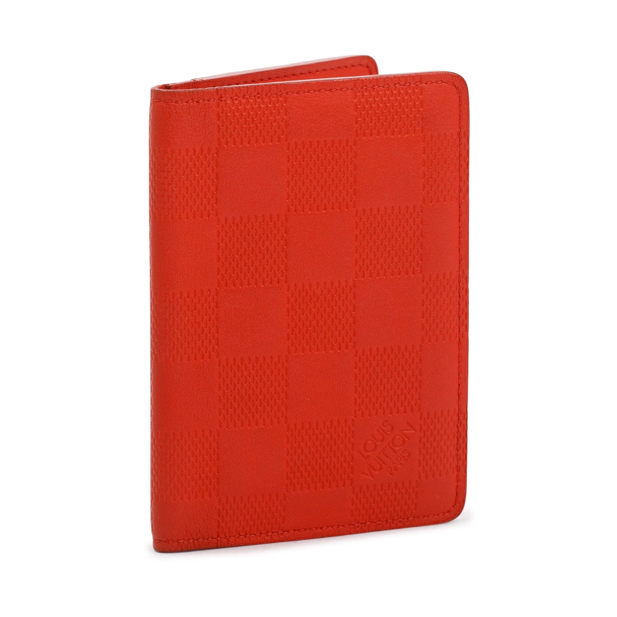 Louis Vuitton Red Damier Infini Leather Pocket Organizer - Image 2