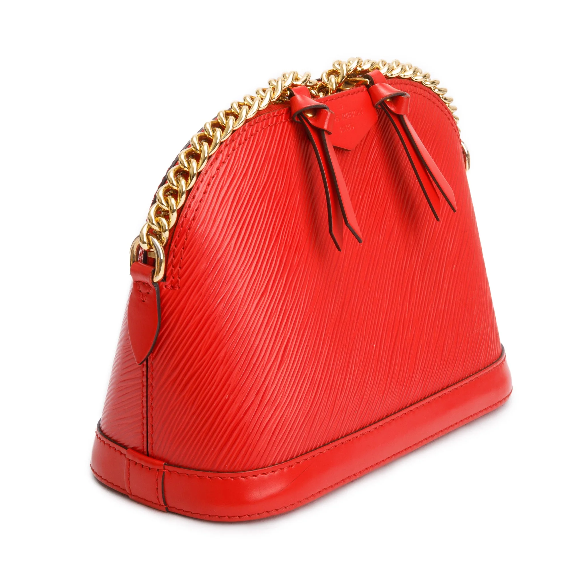 Louis Vuitton Red Epi Leather Alma Mini - Image 4