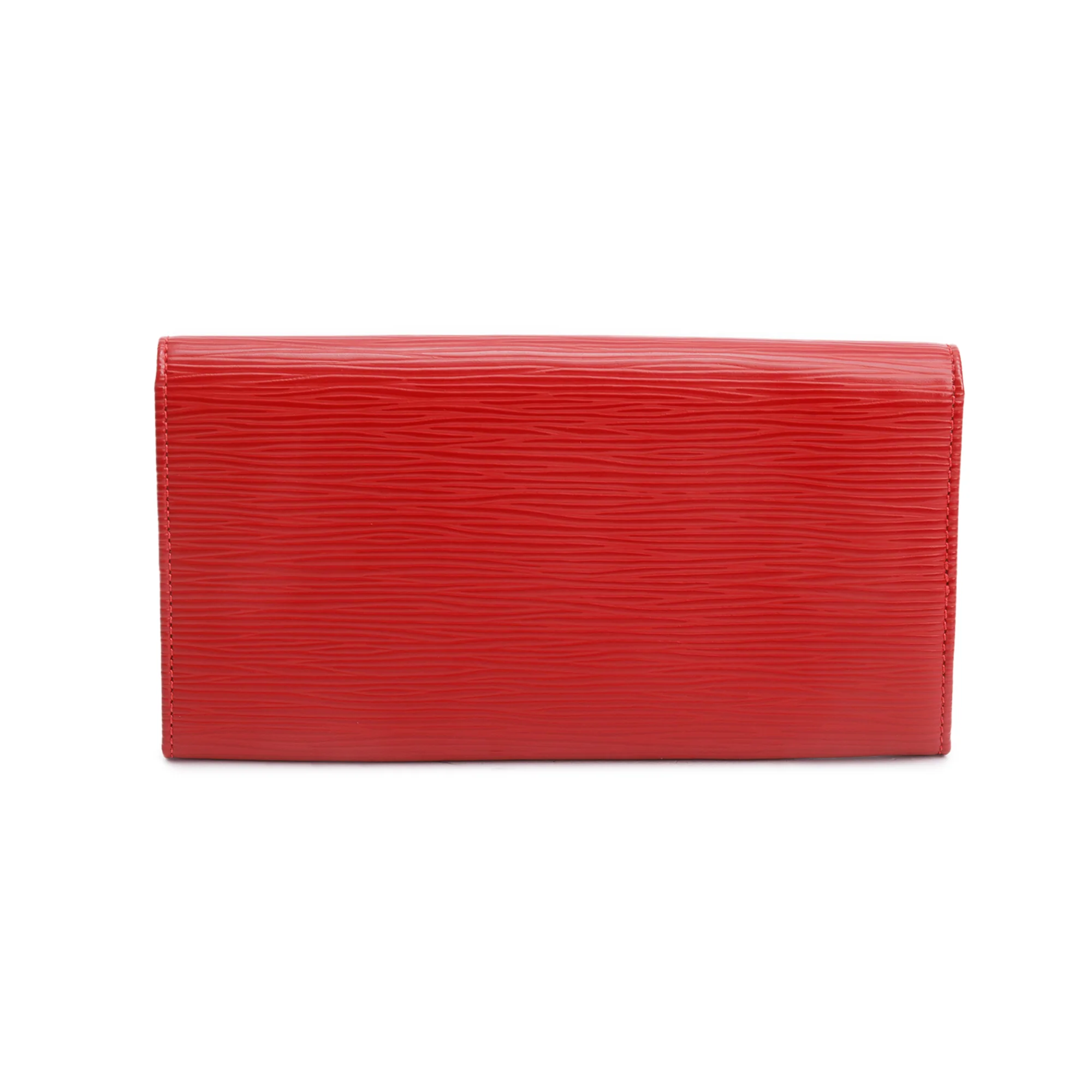 Louis Vuitton Red Epi Leather Sarah Wallet - Image 3