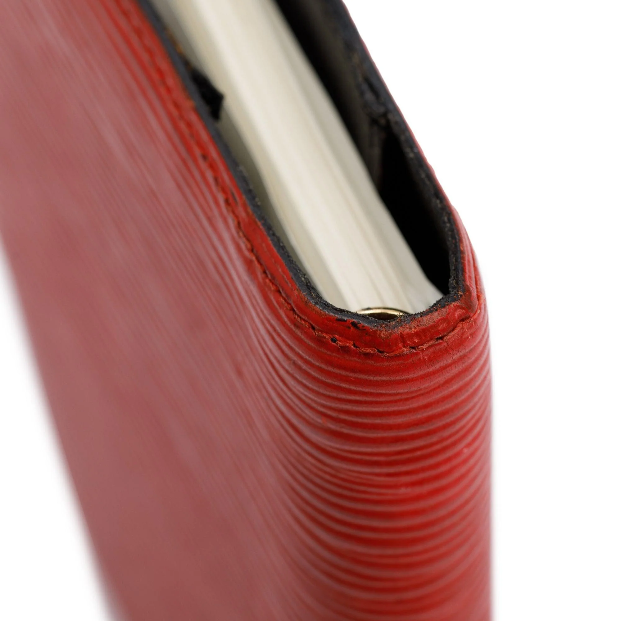 Louis Vuitton Red Epi Leather Small Ring Agenda Cover - Image 14