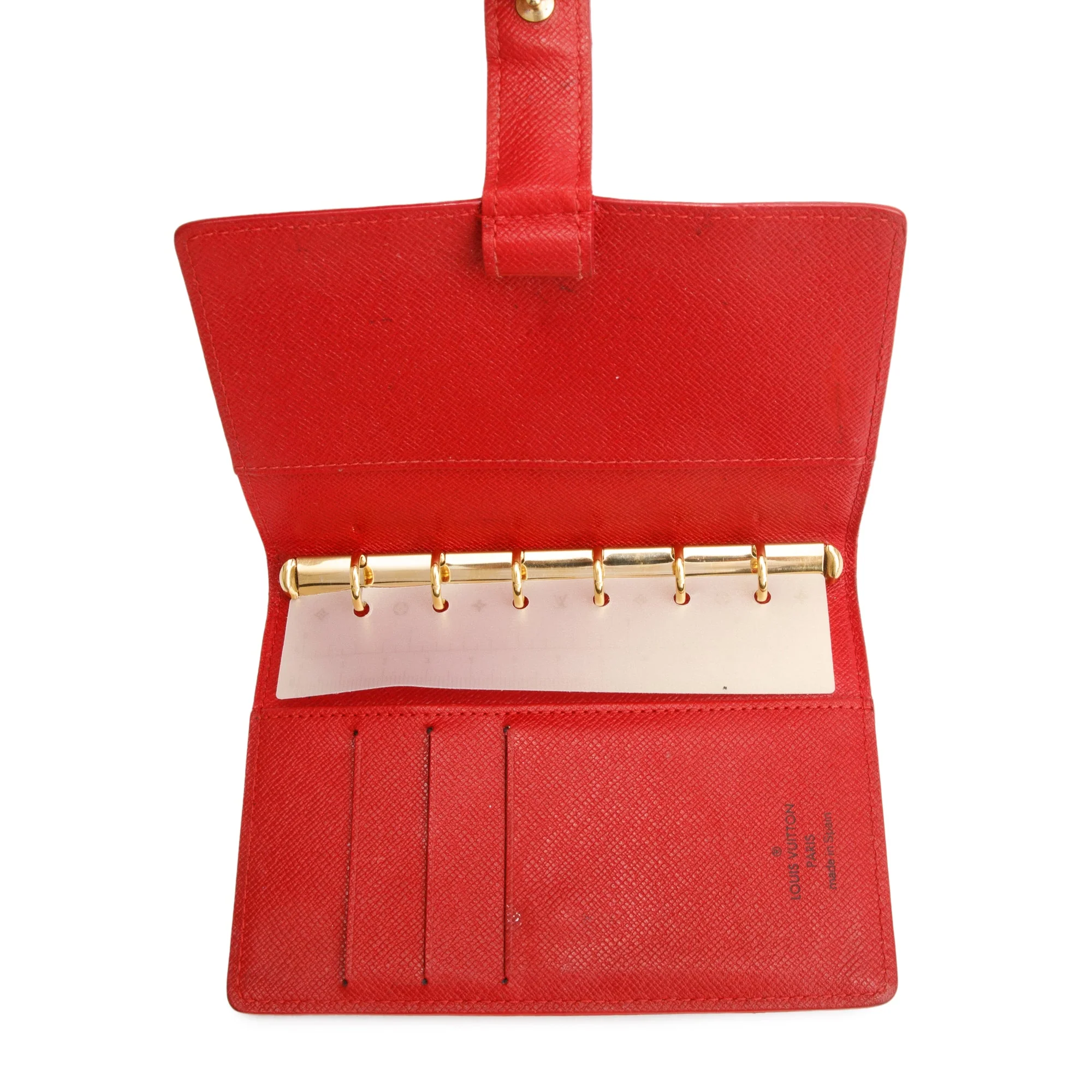 Louis Vuitton Red Epi Leather Small Ring Agenda Cover - Image 5