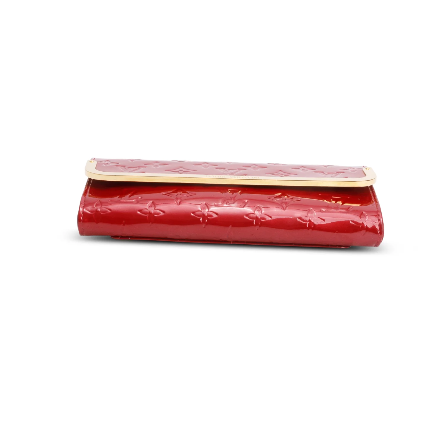 Louis Vuitton Red Vernis Rossmore Clutch w/ Strap - Image 7