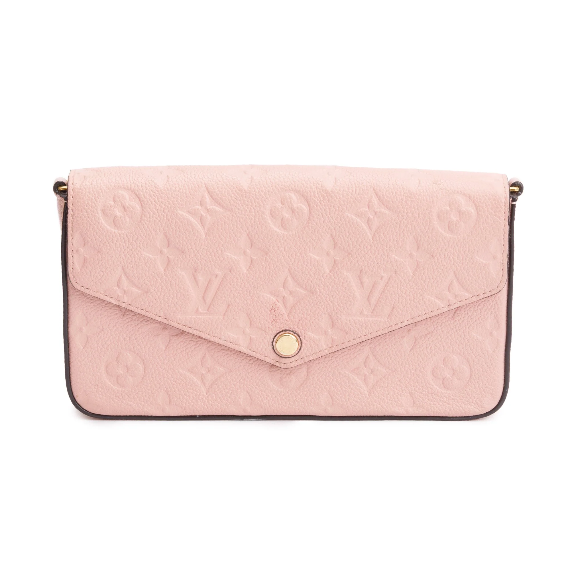 Louis Vuitton Rose Poudre Monogram Empreinte Leather Felicie Pochette w/ Inserts - Image 4