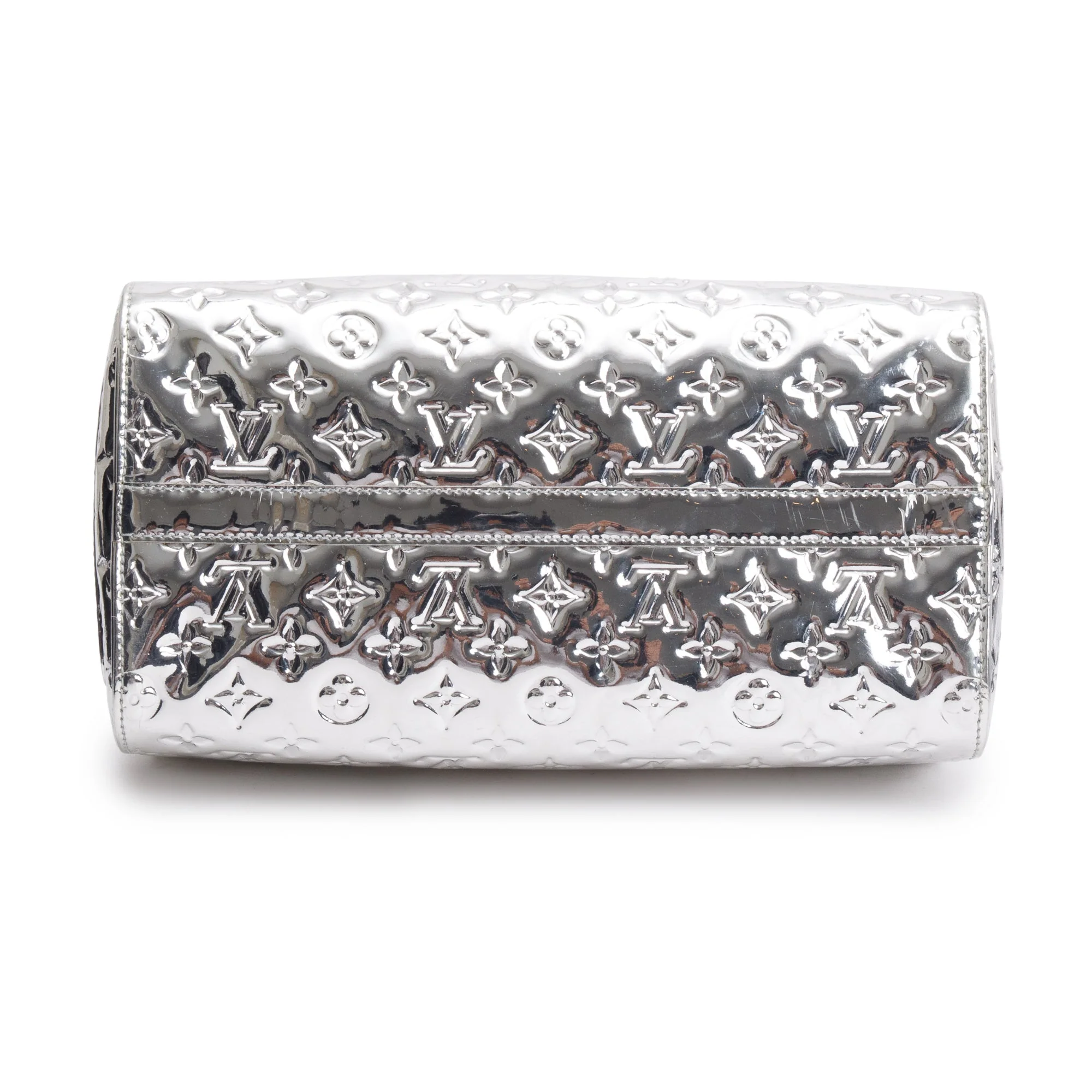 Louis Vuitton Silver Monogram Miroir Speedy 30 - Image 5